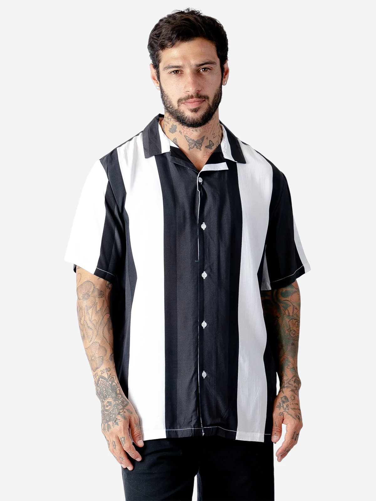 CAMISA MANGA CORTA ALGODÓN HOMBRE BLACKOUT - 1