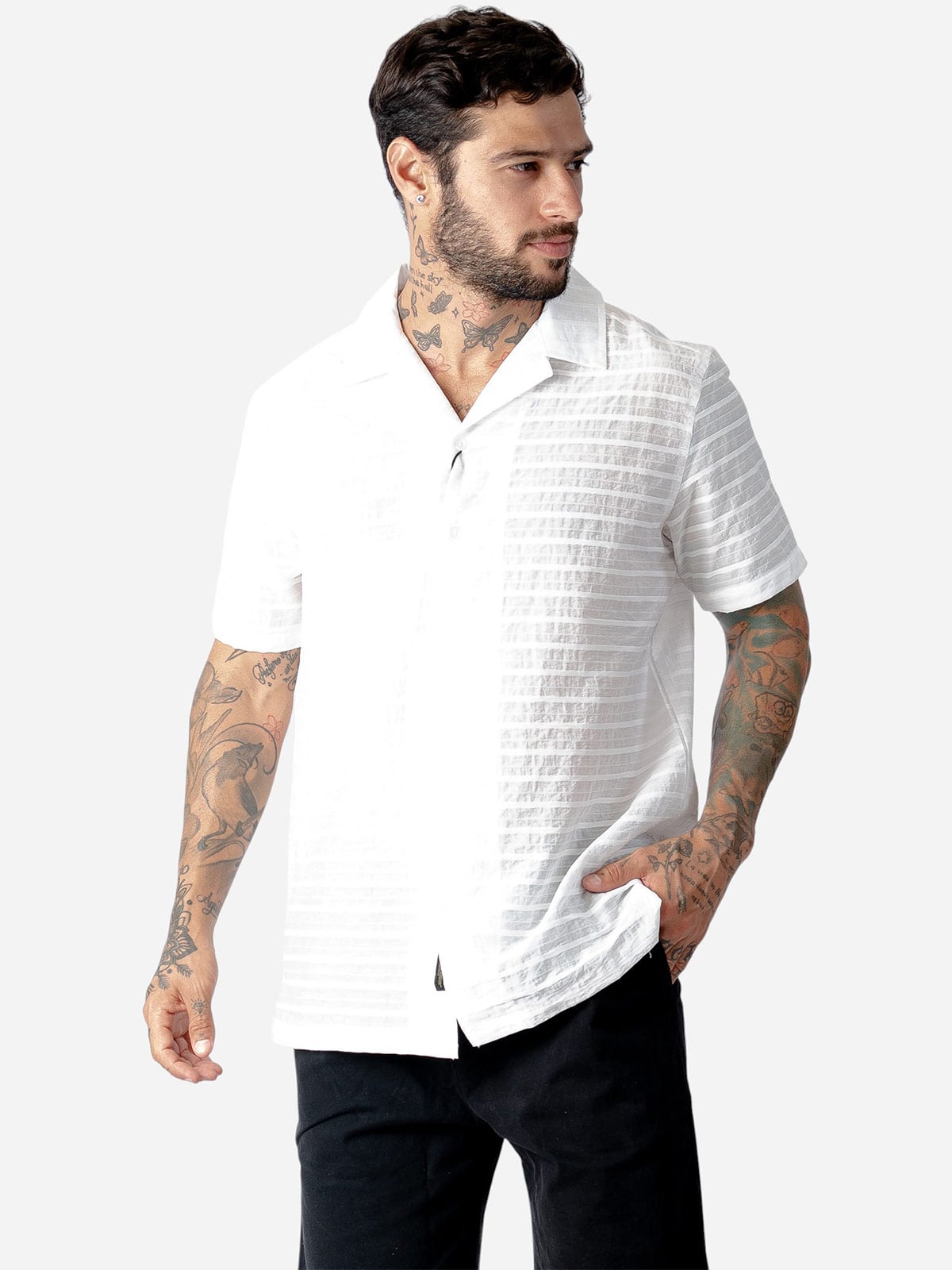 CAMISA MANGA CORTA ALGODÓN HOMBRE BLACKOUT - 3