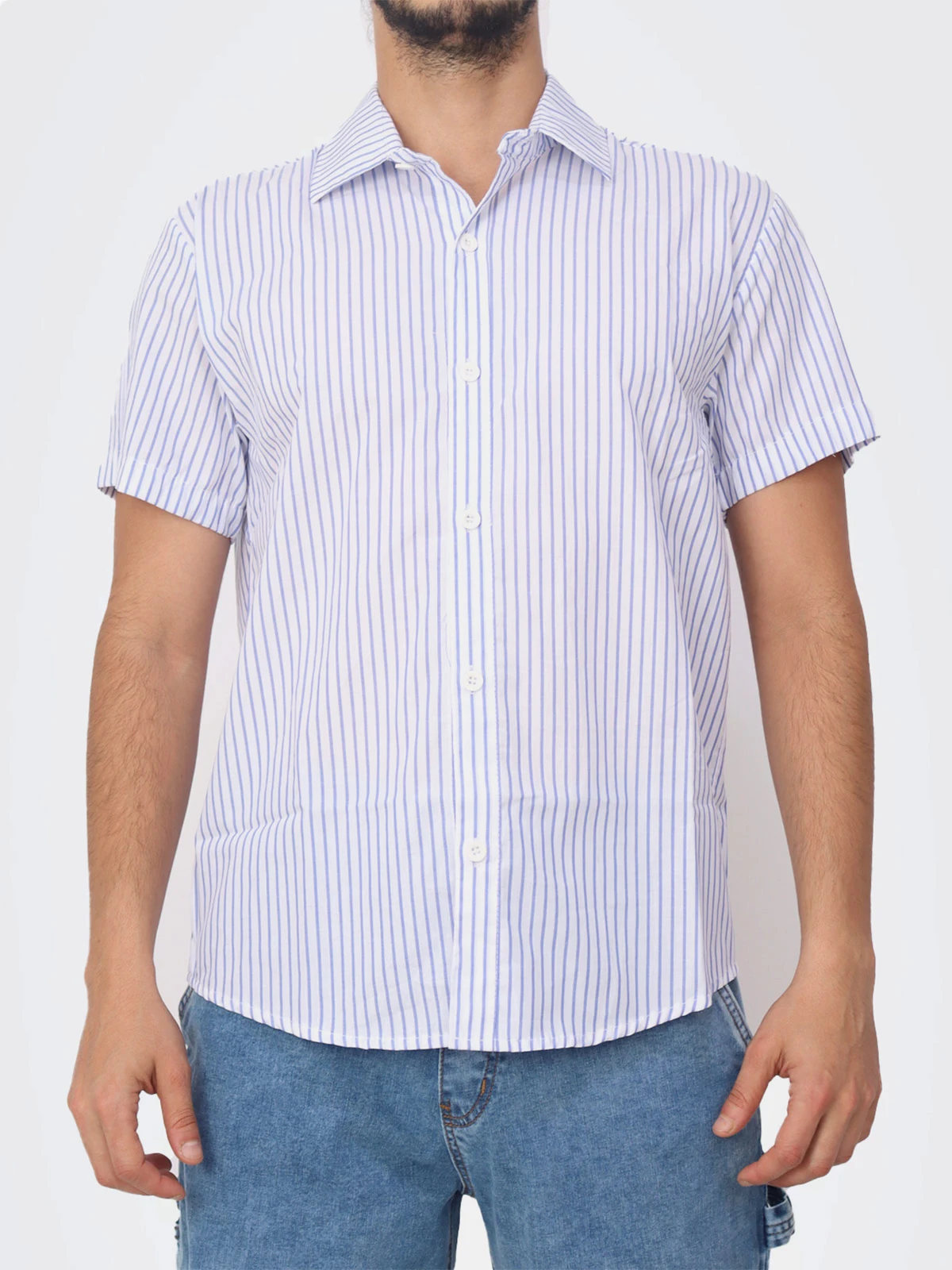 CAMISA MANGA CORTA HOMBRE KAYRA MAN STRIPE RAYAS - 1