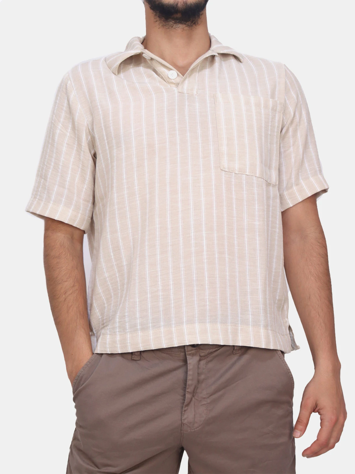 POLO HOMBRE KAYRA MAN BOTÓN RAYAS - 1