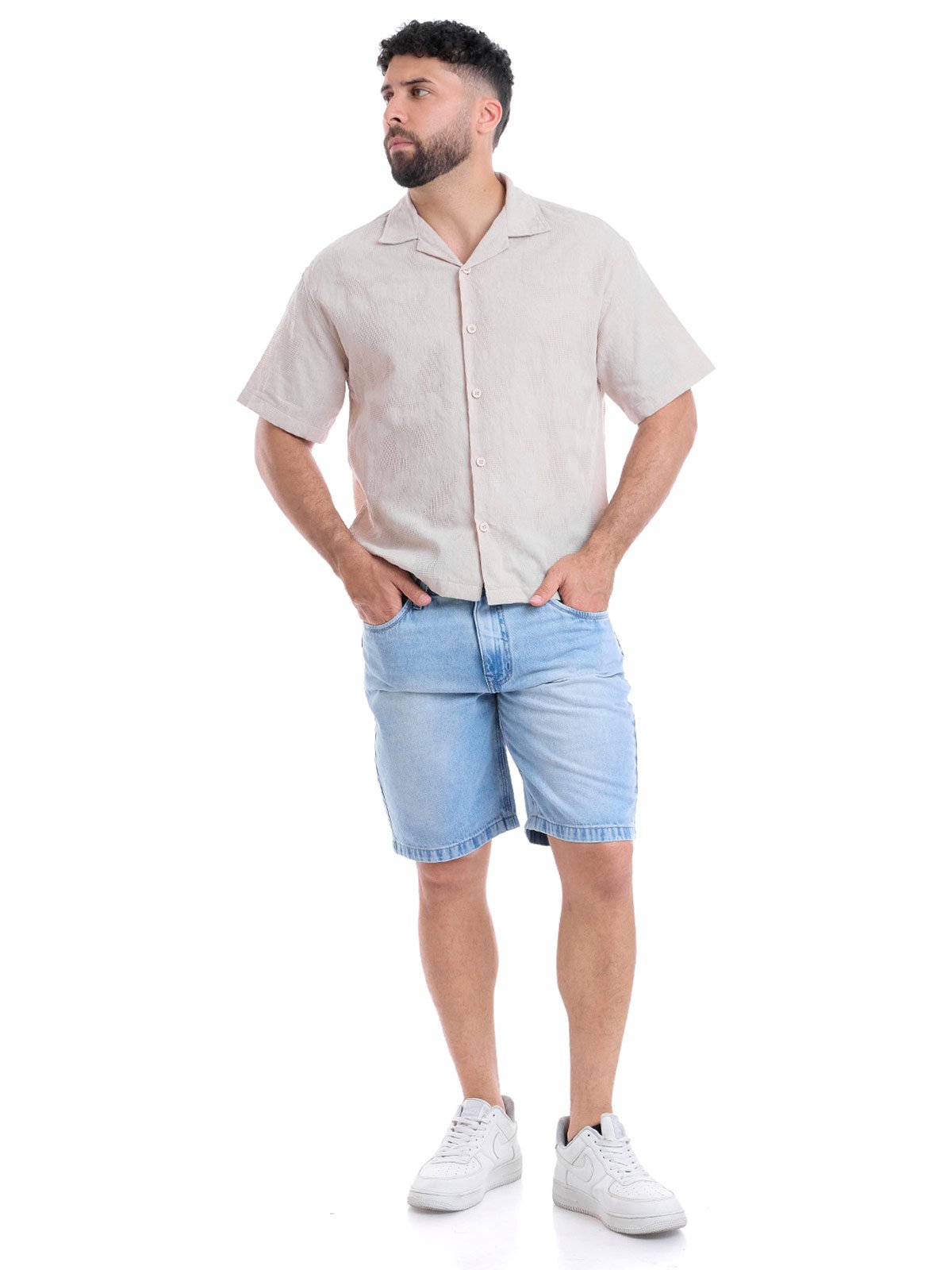 CAMISA MANGA CORTA ALGODÓN HOMBRE METAL JEANS ANTHONIO - 5