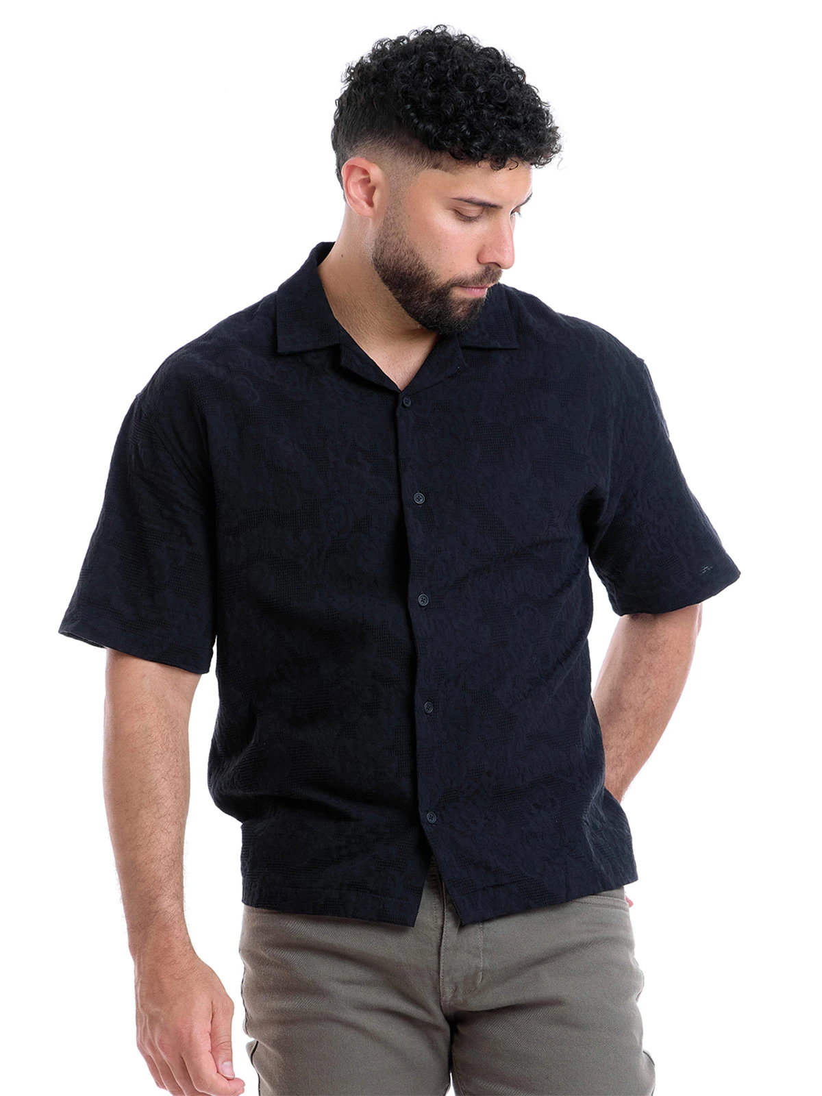 CAMISA MANGA CORTA ALGODÓN HOMBRE METAL JEANS ANTHONIO - 1