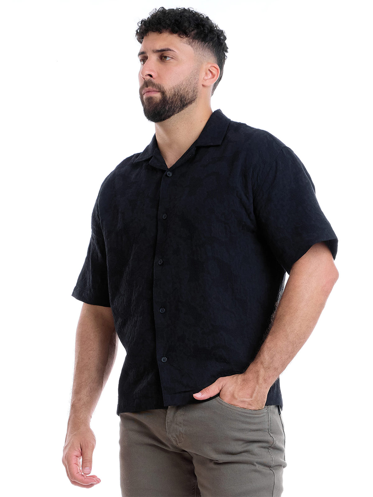CAMISA MANGA CORTA ALGODÓN HOMBRE METAL JEANS ANTHONIO - 3