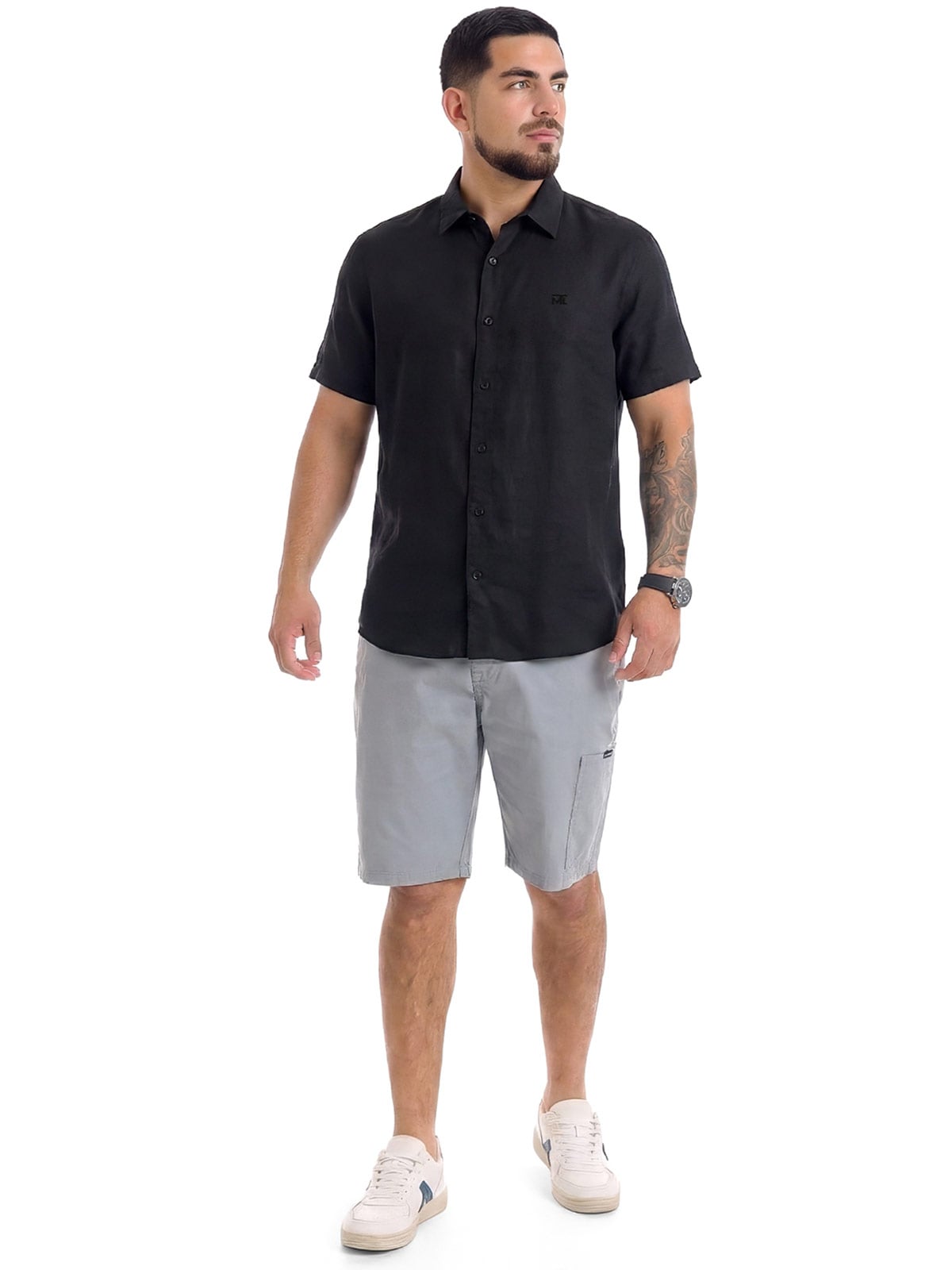 CAMISA MANGA CORTA ALGODÓN HOMBRE METAL JEANS HUGO - 3
