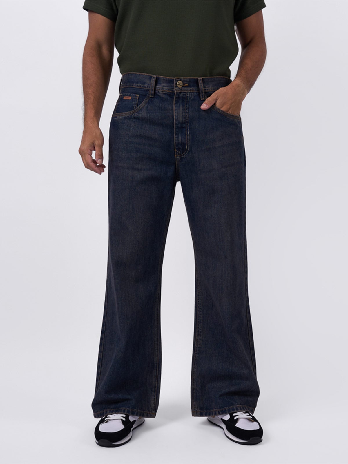 JEANS ALGODÓN LOOSE FLARE HOMBRE BRONCO BEELE - 1