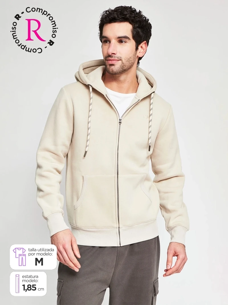 POLERA HOMBRE ROBERT LEWIS FULL ZIPPER TEXAS - 1