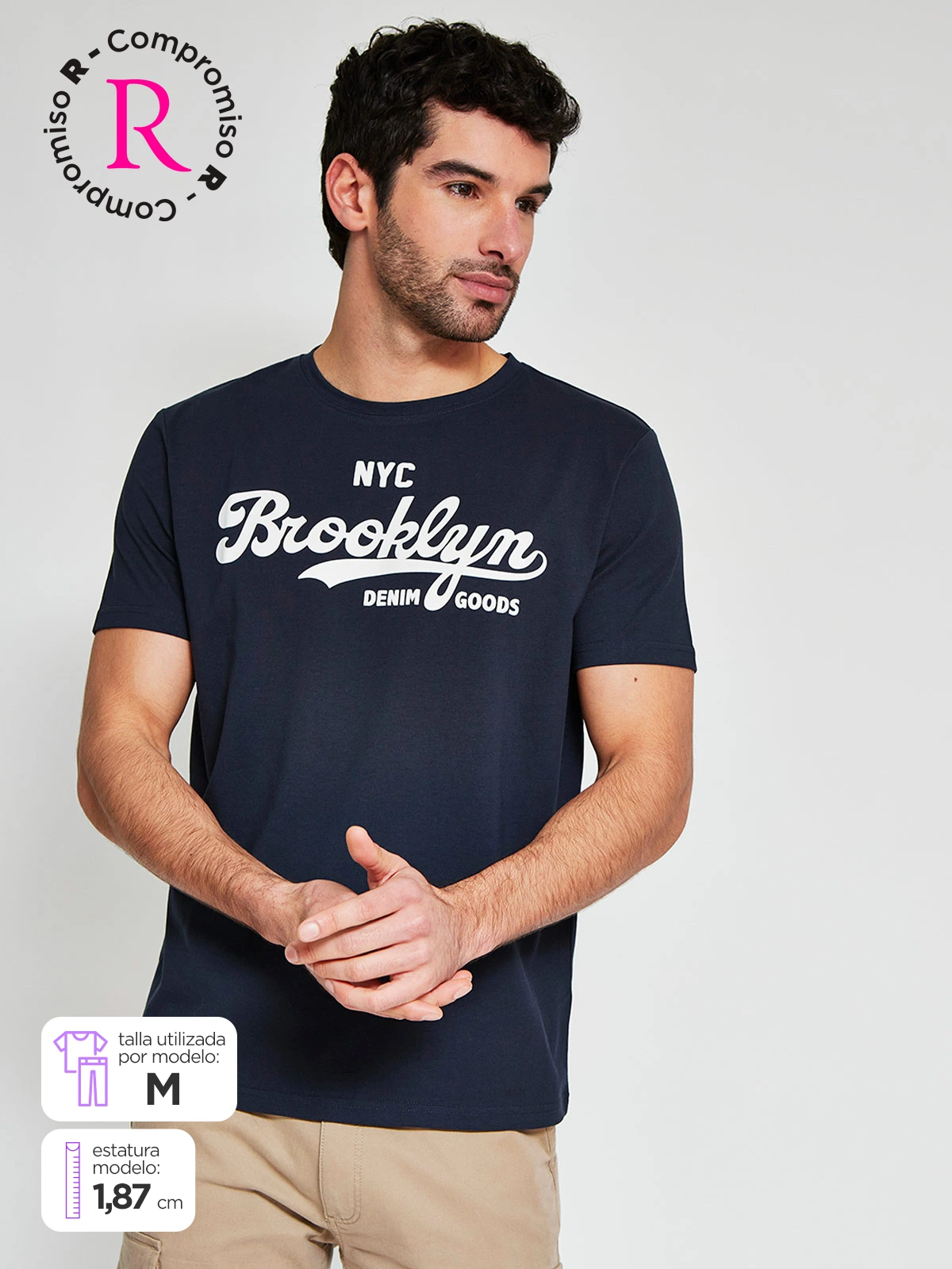 POLO MANGA CORTA ALGODÓN HOMBRE ROBERT LEWIS - 1