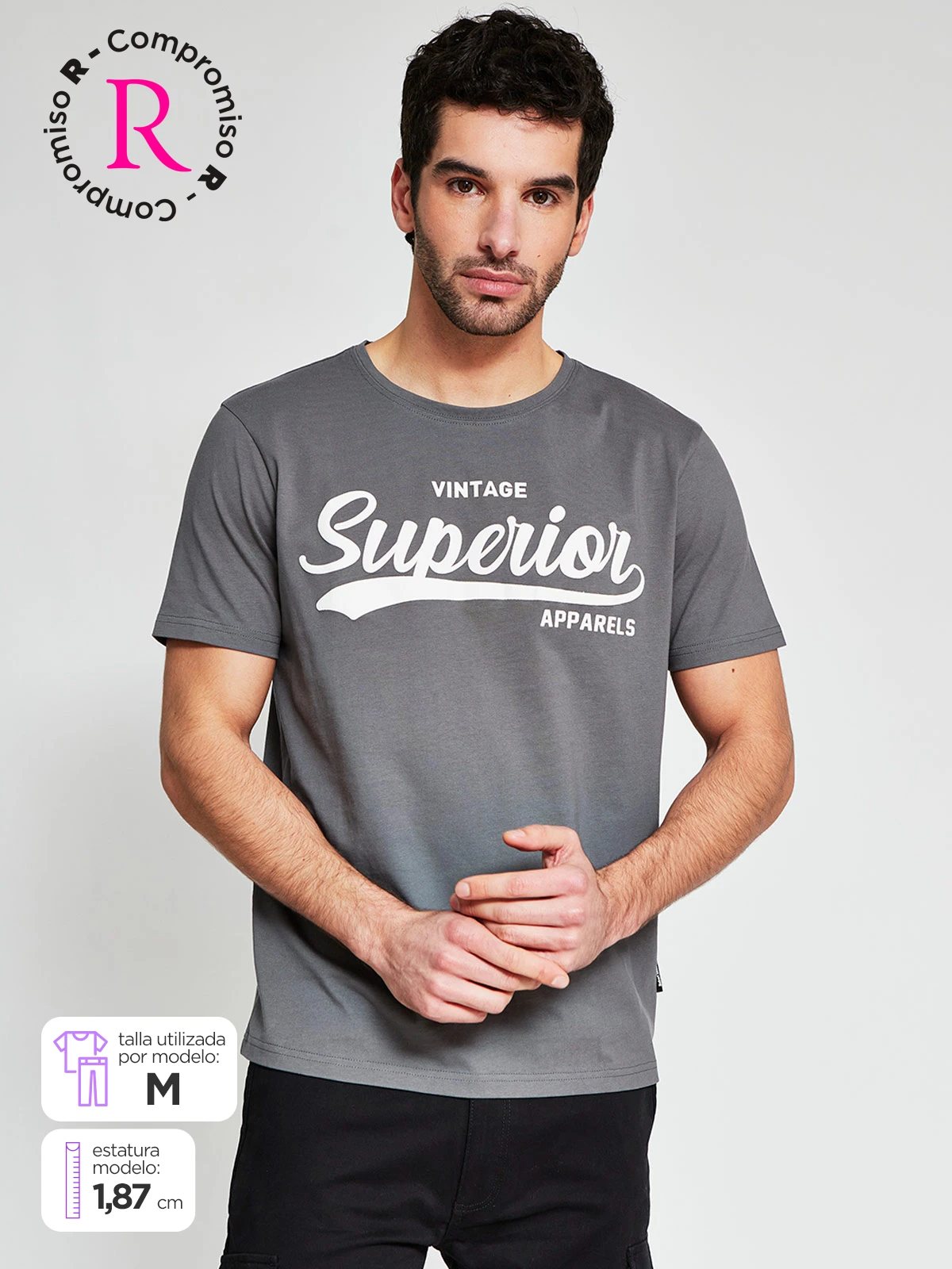 POLO MANGA CORTA ALGODÓN HOMBRE ROBERT LEWIS - 1