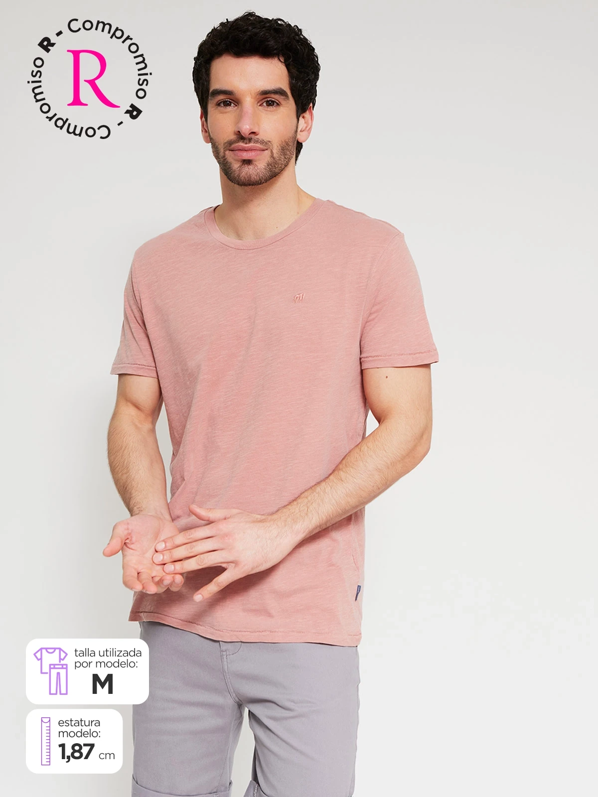 POLO MANGA CORTA ALGODÓN HOMBRE ROBERT LEWIS - 1