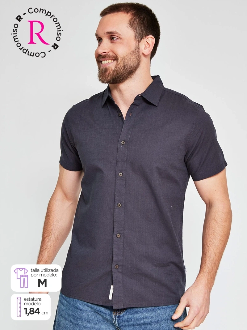CAMISA MANGA CORTA ALGODÓN HOMBRE CLOUDBREAK - 1
