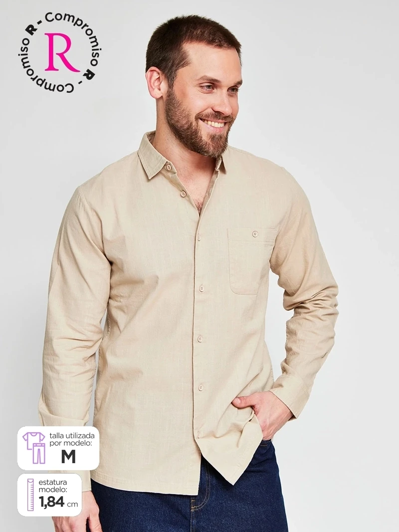 CAMISA MANGA LARGA ALGODÓN HOMBRE CLOUDBREAK - 1