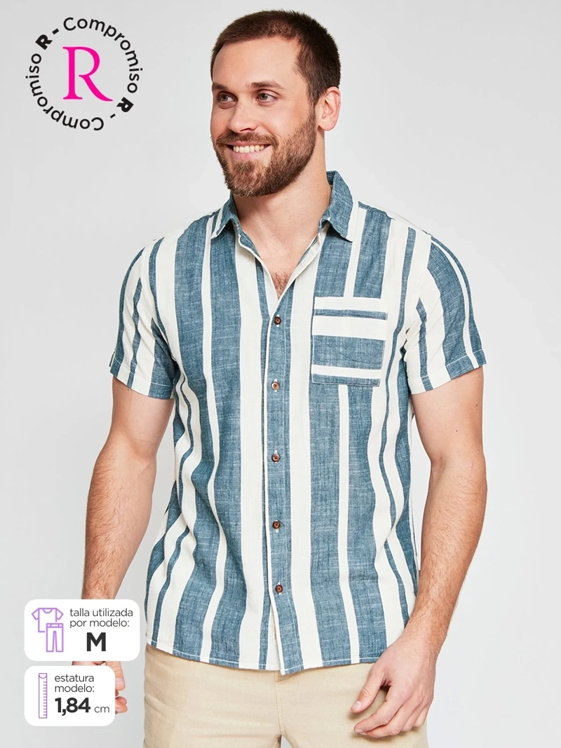 CAMISA MANGA CORTA ALGODÓN HOMBRE CLOUDBREAK - 1