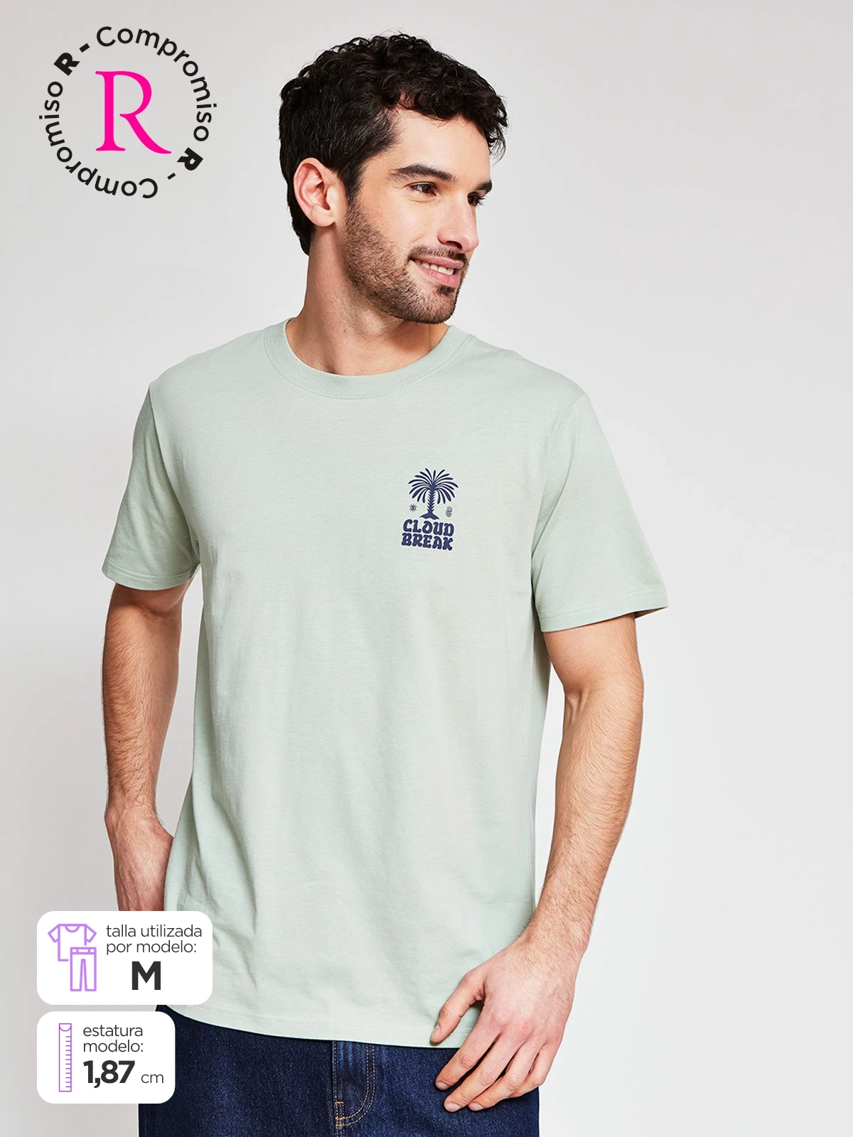 POLO MANGA CORTA ALGODÓN HOMBRE CLOUDBREAK - 1