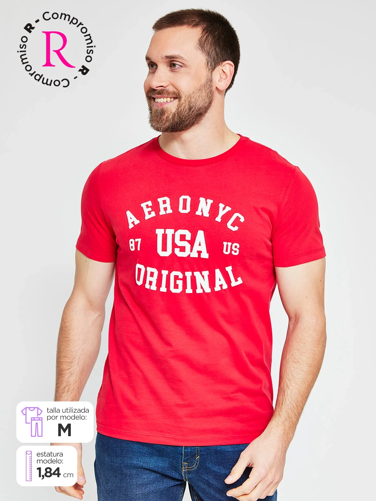 POLO MANGA CORTA ALGODÓN HOMBRE AERO - 1