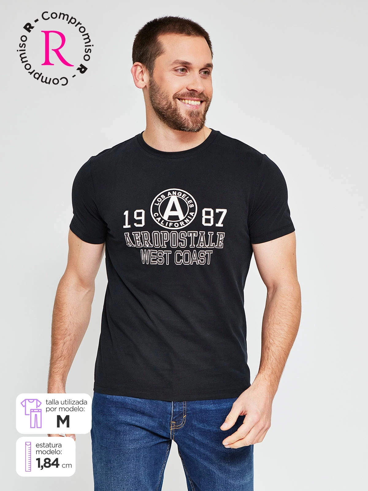 POLO MANGA CORTA ALGODÓN HOMBRE AERO - 1