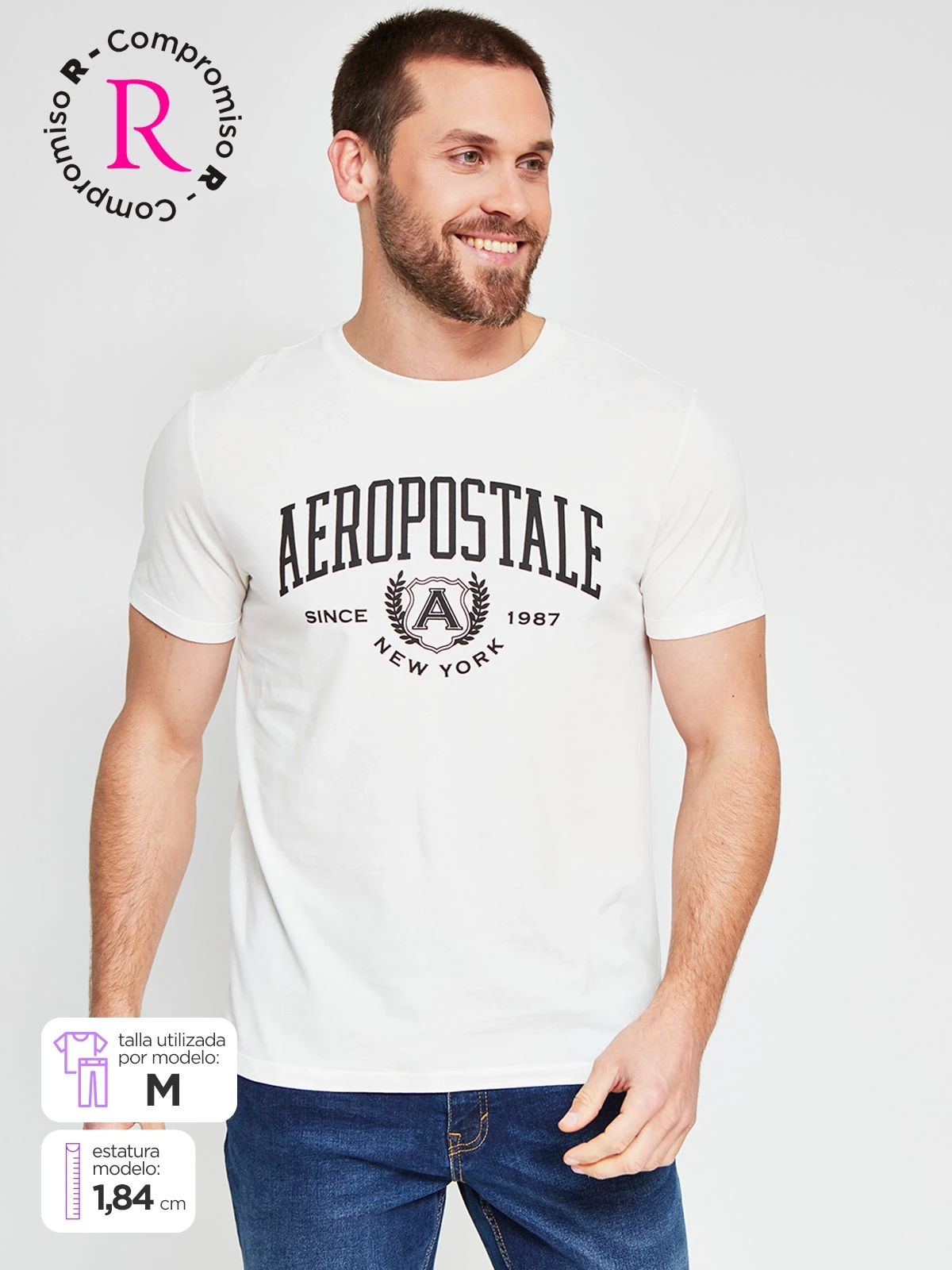 POLO MANGA CORTA ALGODÓN HOMBRE AERO - 1