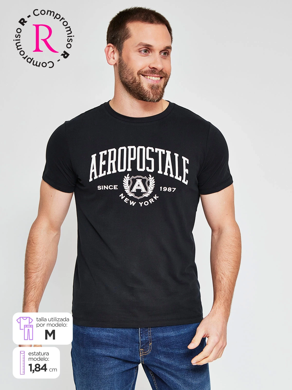 POLO MANGA CORTA ALGODÓN HOMBRE AERO - 1