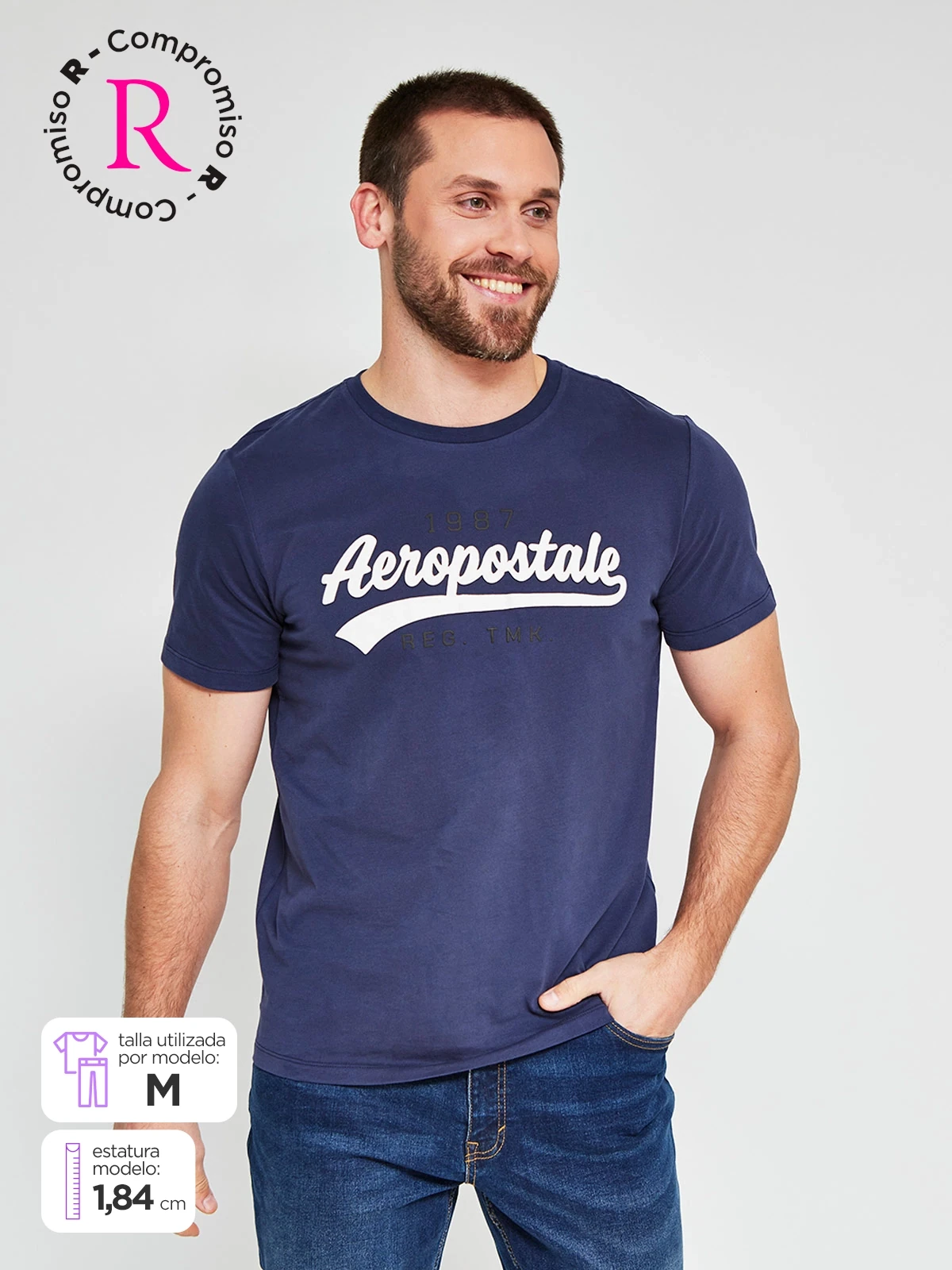 POLO MANGA CORTA ALGODÓN HOMBRE AERO - 1