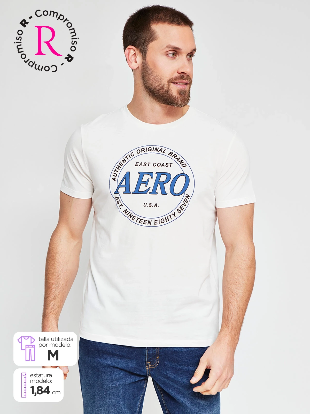 POLO MANGA CORTA ALGODÓN HOMBRE AERO - 1