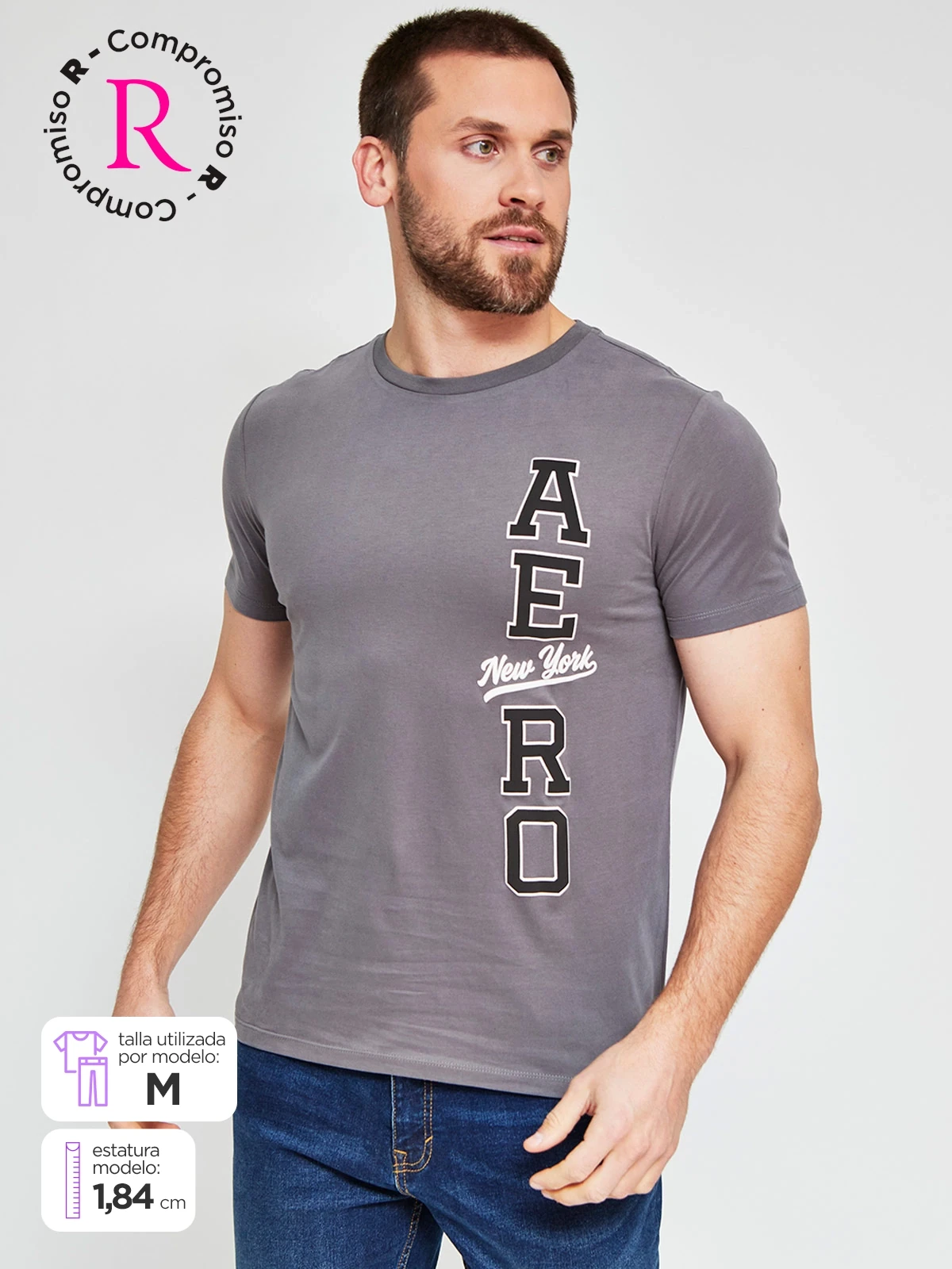 POLO MANGA CORTA ALGODÓN HOMBRE AERO - 1