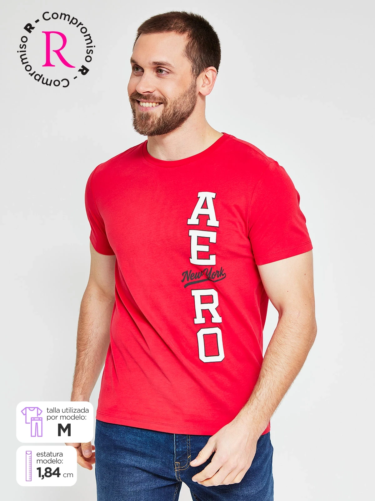 POLO MANGA CORTA ALGODÓN HOMBRE AERO - 1