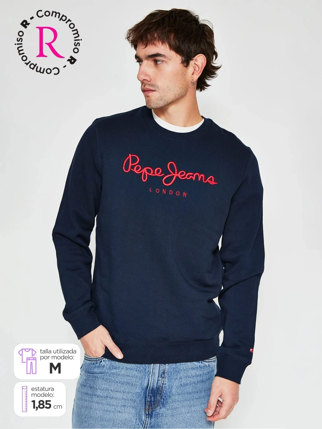 POLERA HOMBRE PEPE JEANS SCOTT CREW - 1