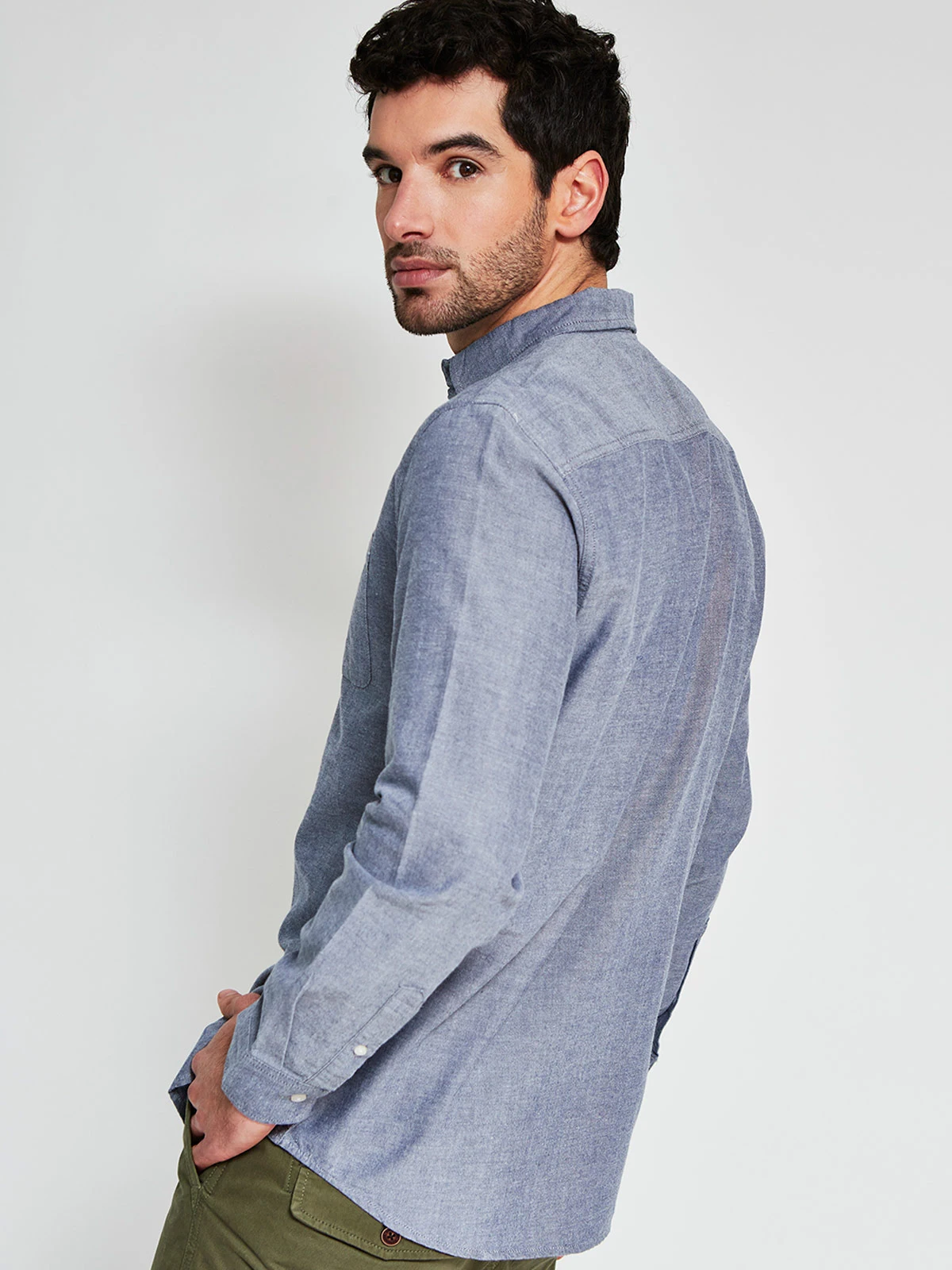 CAMISA MANGA LARGA ALGODÓN HOMBRE ROBERT LEWIS - 2