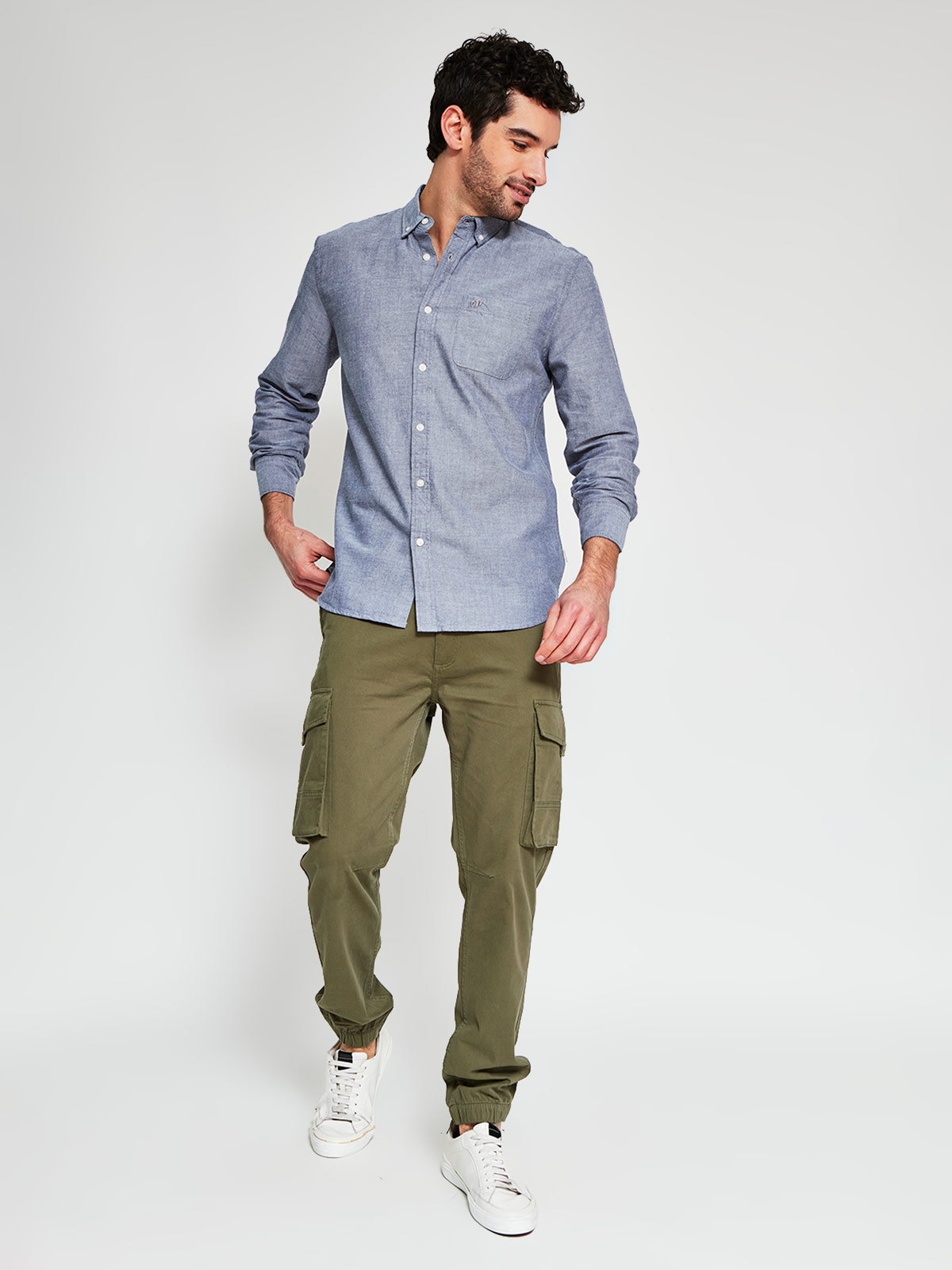 CAMISA MANGA LARGA ALGODÓN HOMBRE ROBERT LEWIS - 4