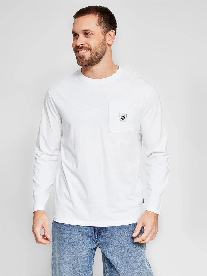 POLOS MANGA LARGA HOMBRE ELEMENT GRIS OSCURO - 1