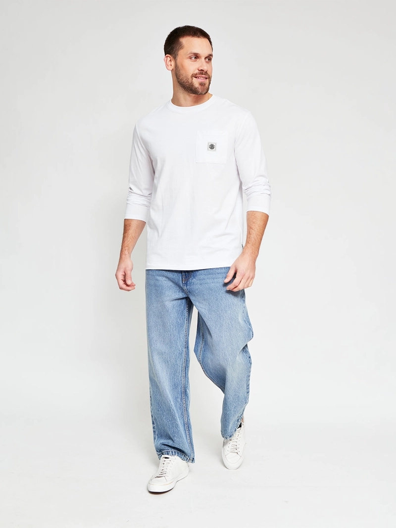 POLOS MANGA LARGA HOMBRE ELEMENT GRIS OSCURO - 4