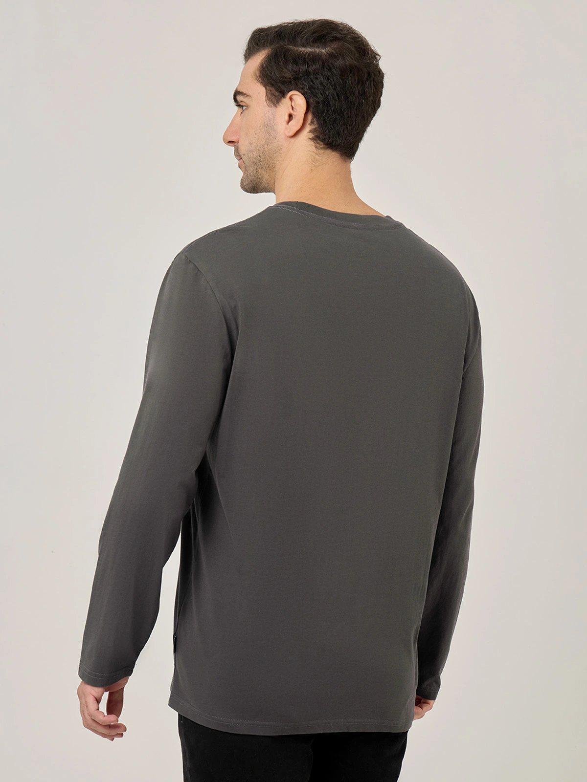 POLOS MANGA LARGA HOMBRE ELEMENT GRIS OSCURO - 2