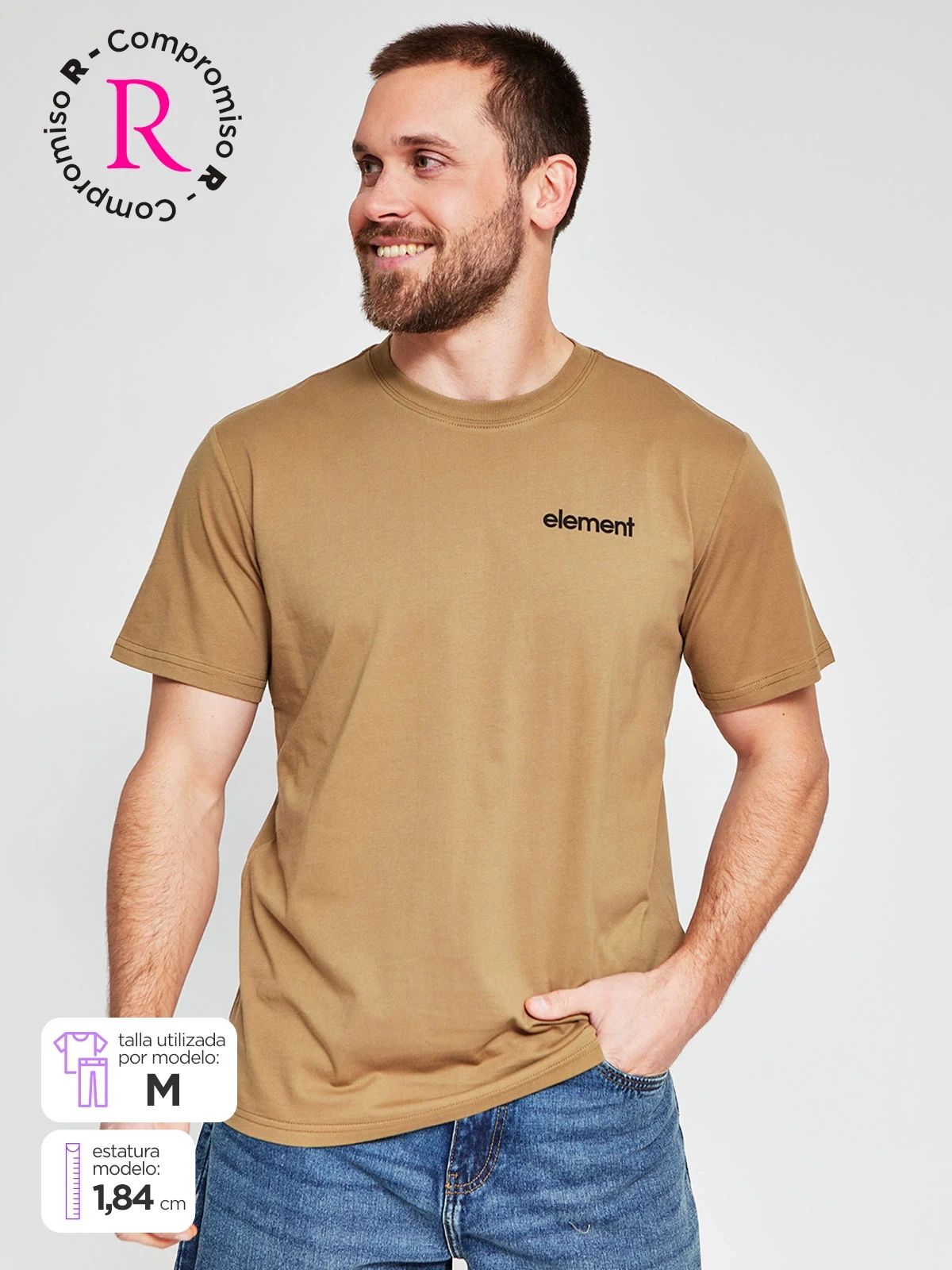 POLO MANGA CORTA ALGODÓN HOMBRE ELEMENT - 1