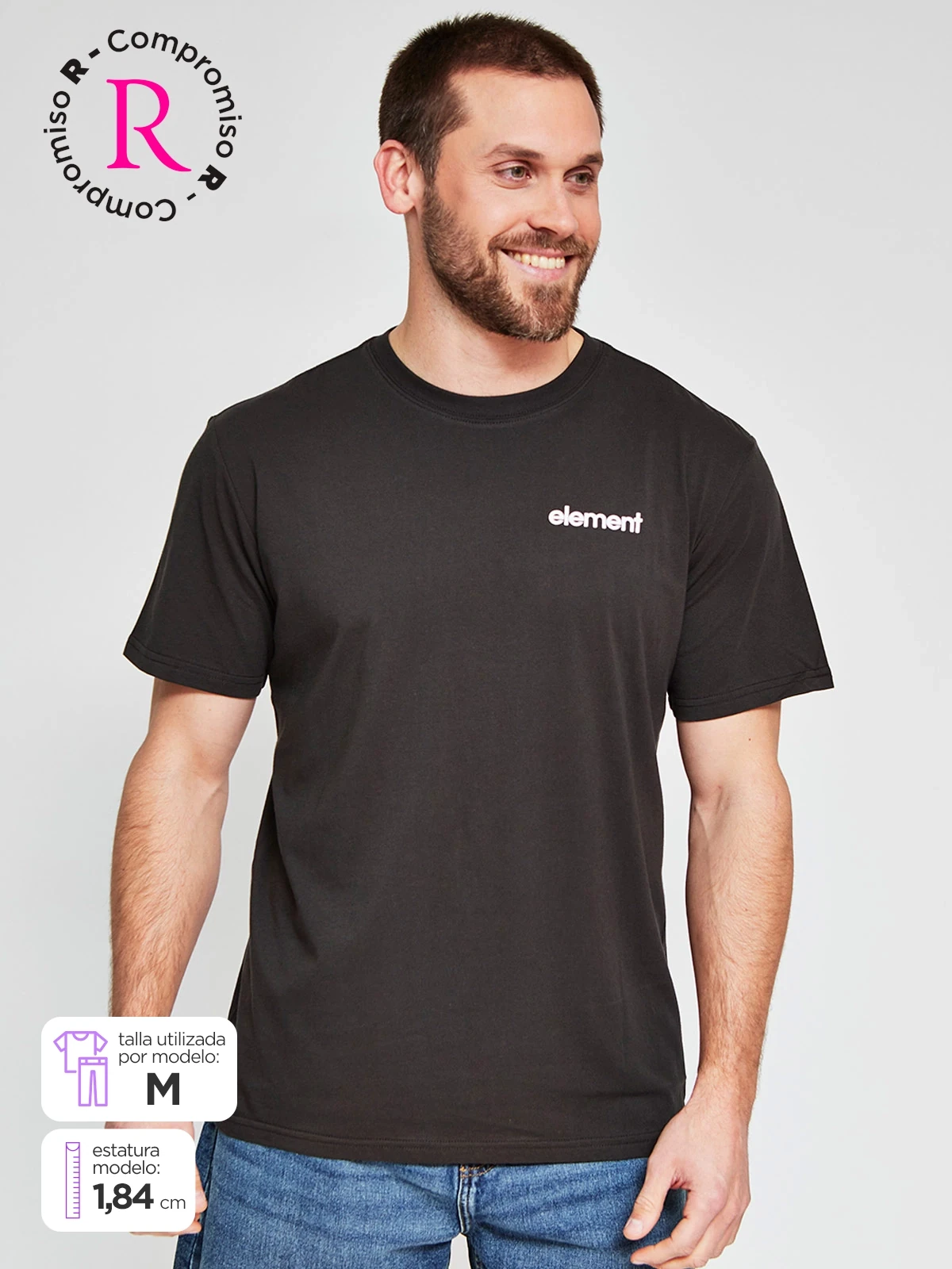 POLO MANGA CORTA ALGODÓN HOMBRE ELEMENT - 1