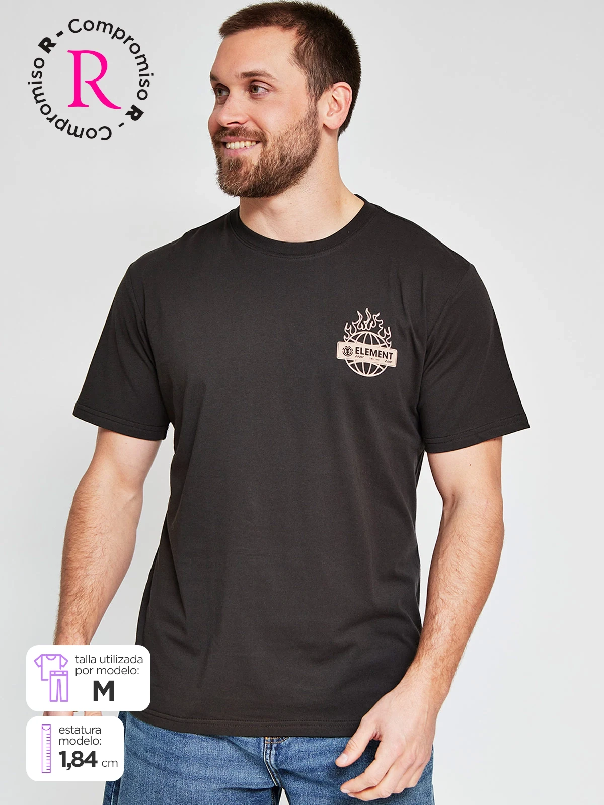 POLO MANGA CORTA ALGODÓN HOMBRE ELEMENT - 1