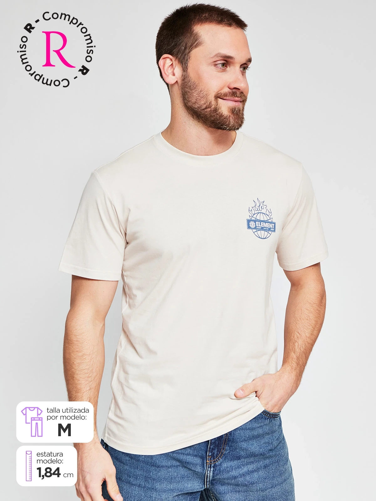 POLO MANGA CORTA ALGODÓN HOMBRE ELEMENT - 1