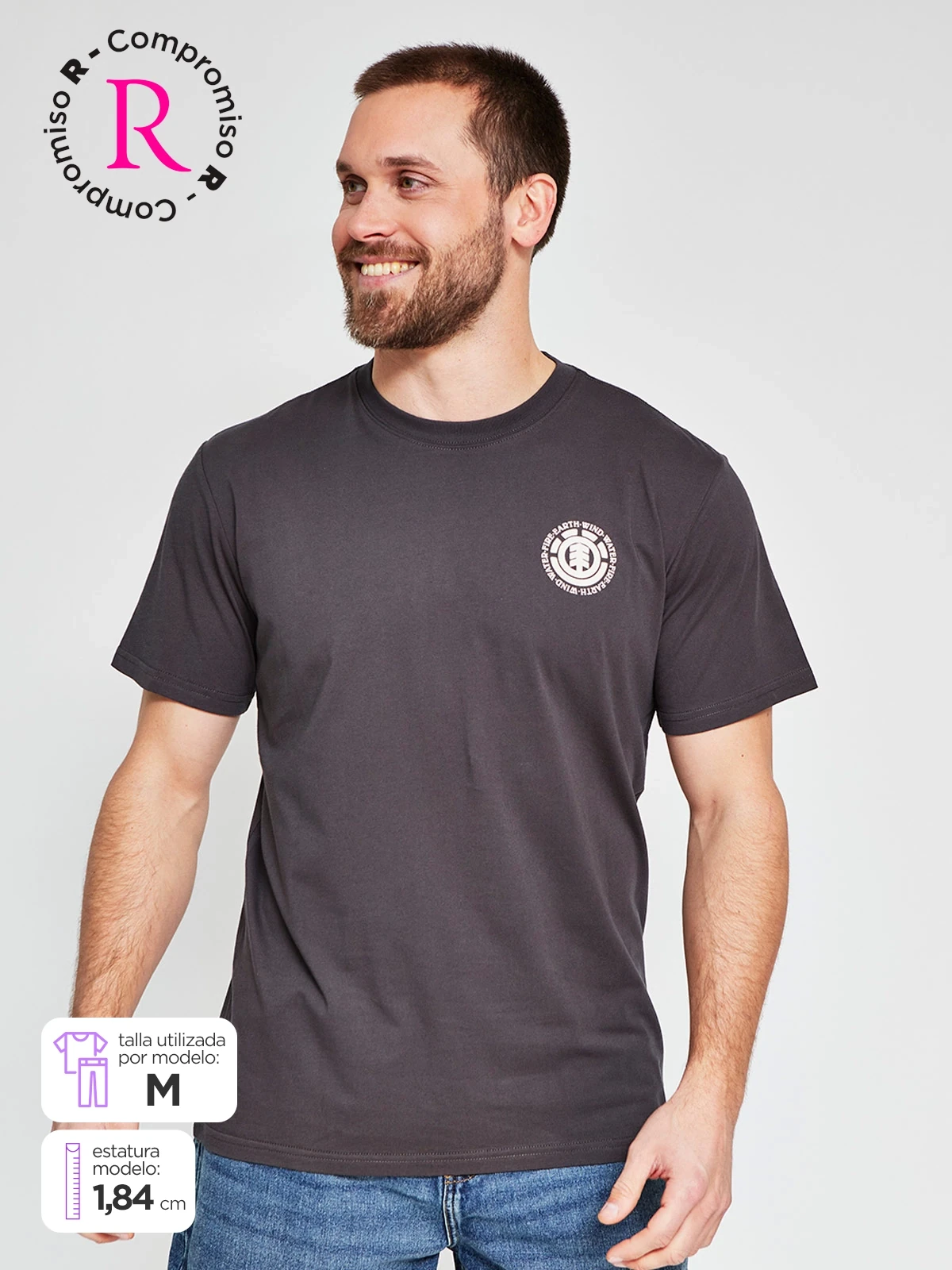 POLO MANGA CORTA ALGODÓN HOMBRE ELEMENT - 1