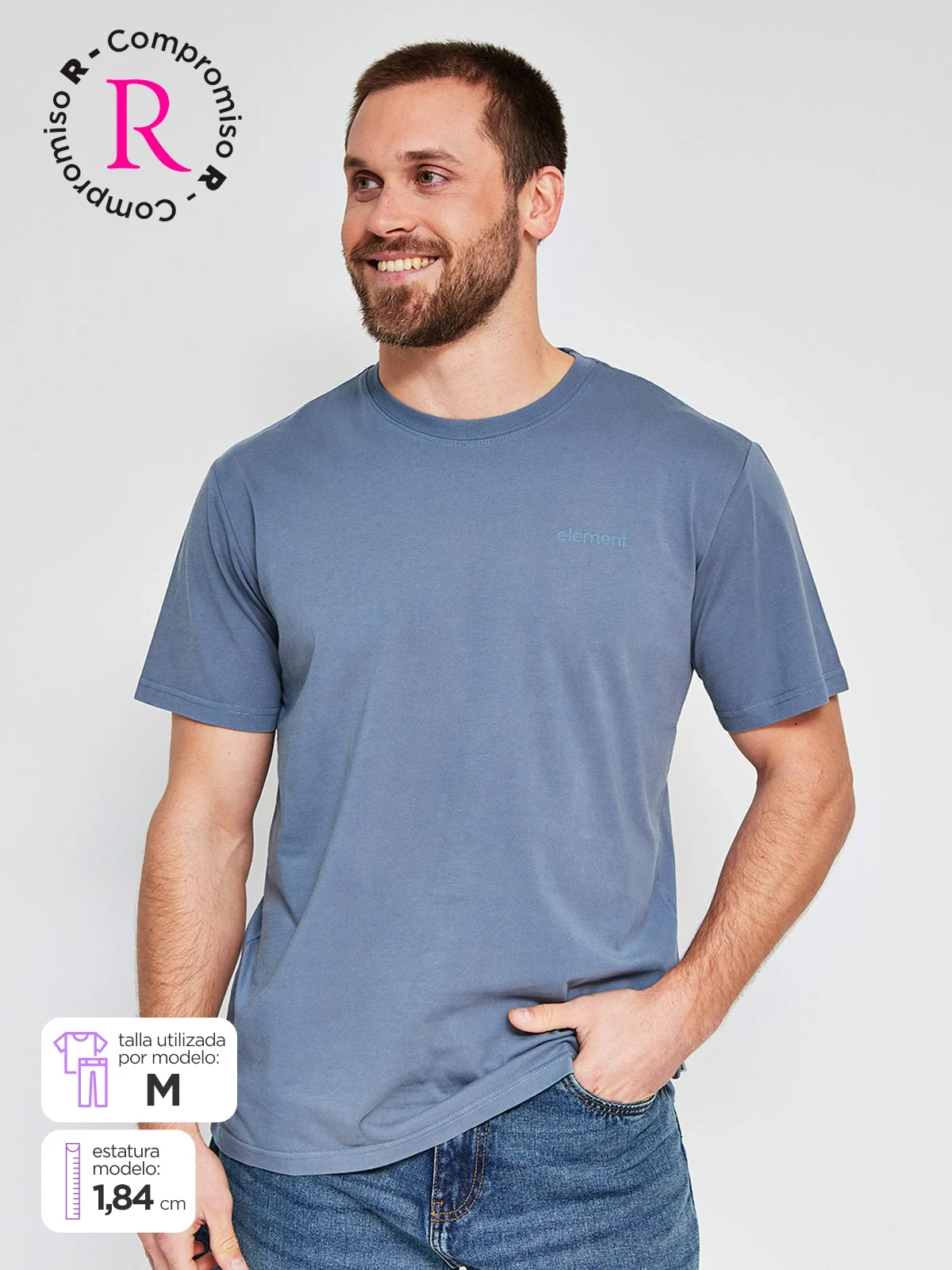 POLO MANGA CORTA ALGODÓN HOMBRE ELEMENT - 1