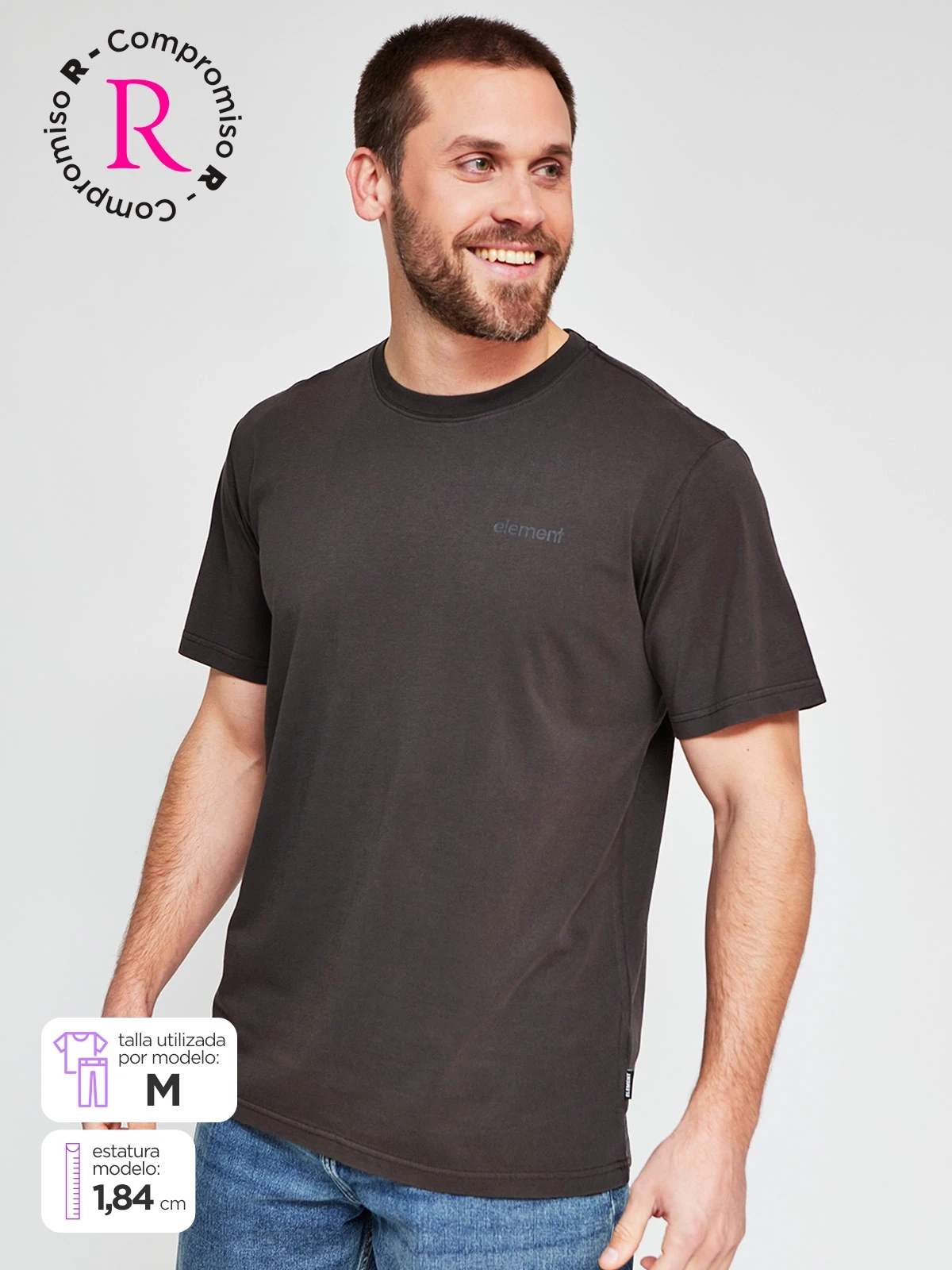 POLO MANGA CORTA ALGODÓN HOMBRE ELEMENT - 1