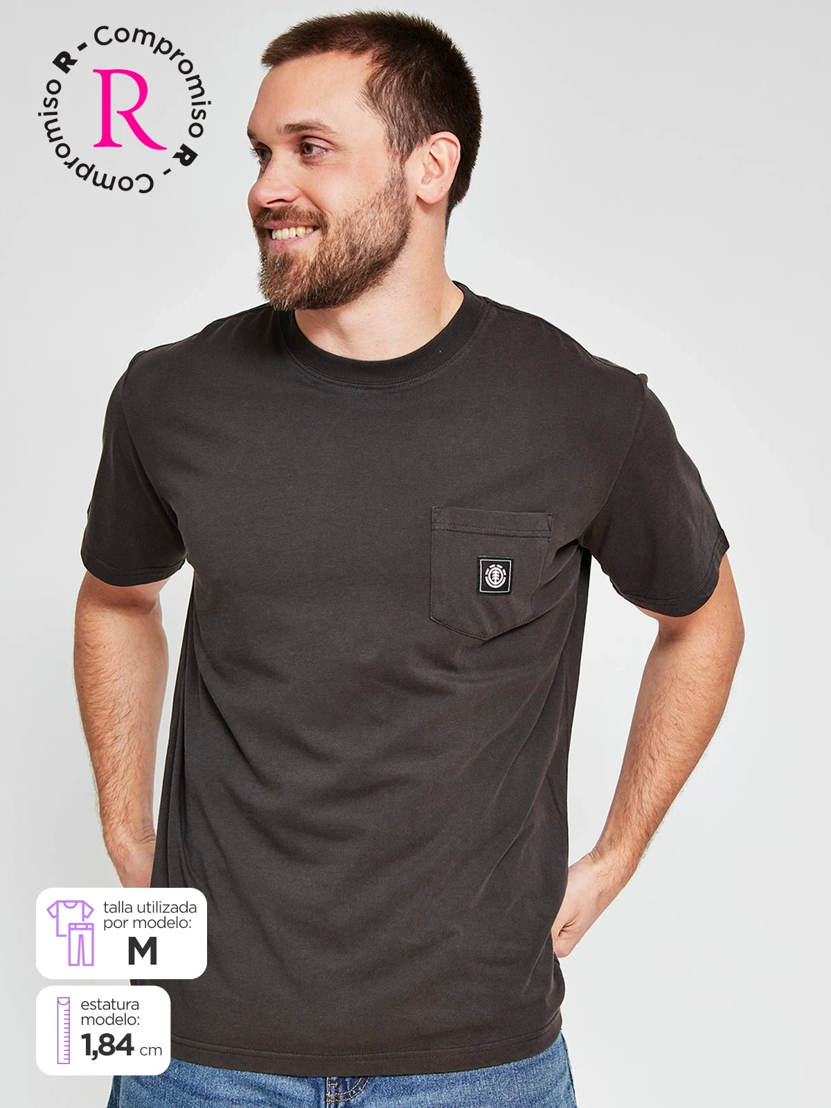 POLO MANGA CORTA ALGODÓN HOMBRE ELEMENT - 1
