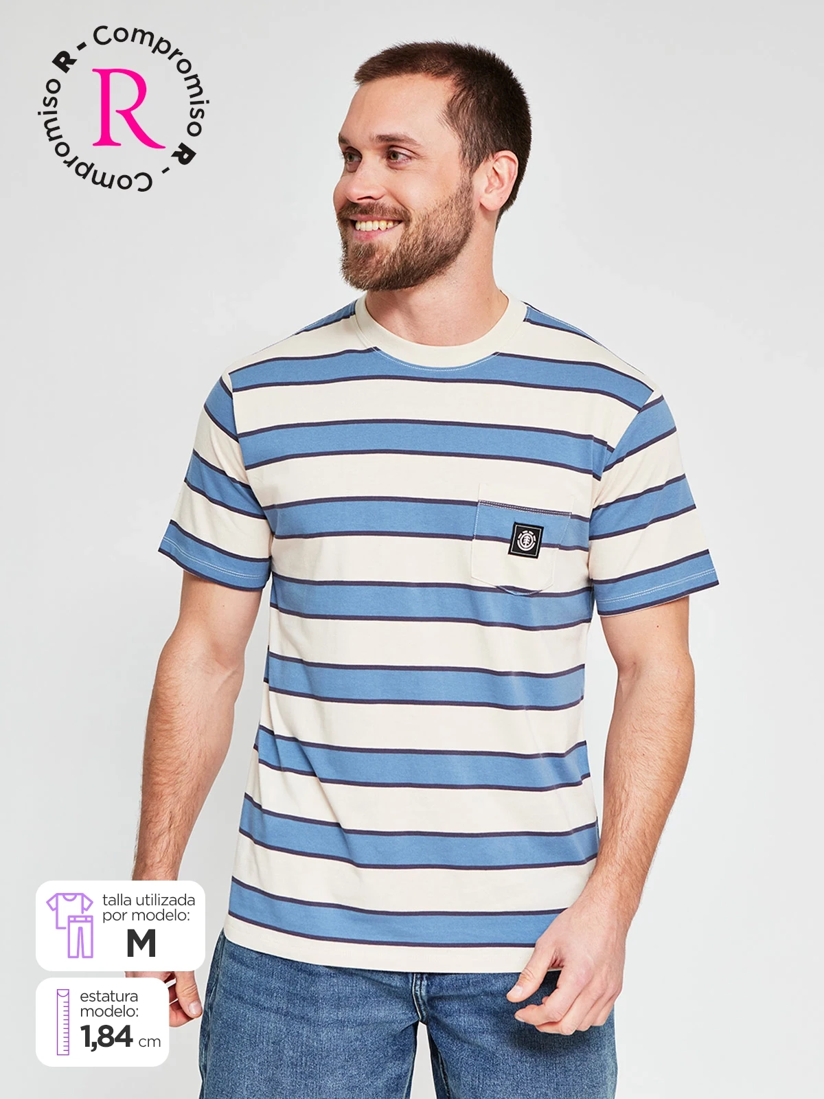 POLO MANGA CORTA ALGODÓN HOMBRE ELEMENT - 1