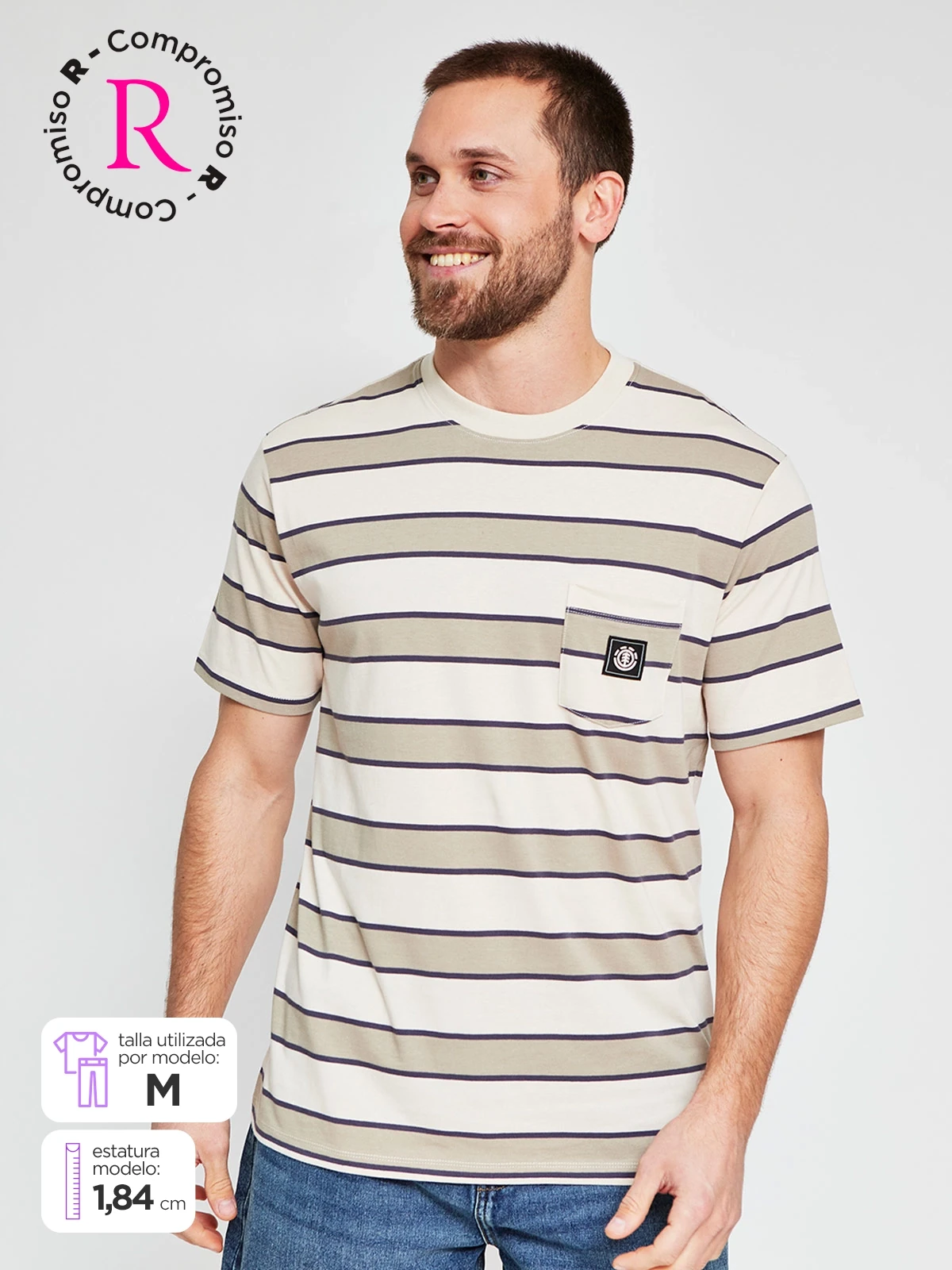 POLO MANGA CORTA ALGODÓN HOMBRE ELEMENT - 1