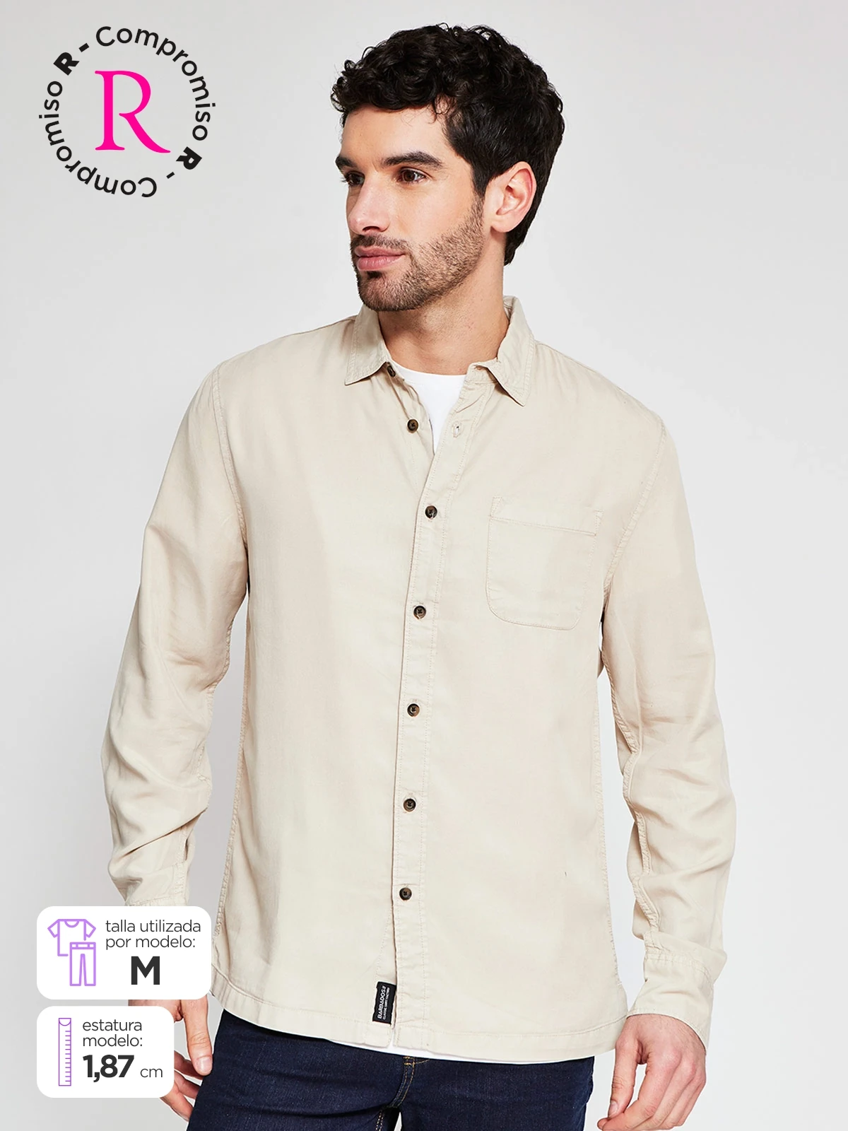 CAMISA MANGA LARGA HOMBRE BARBADOS - 1