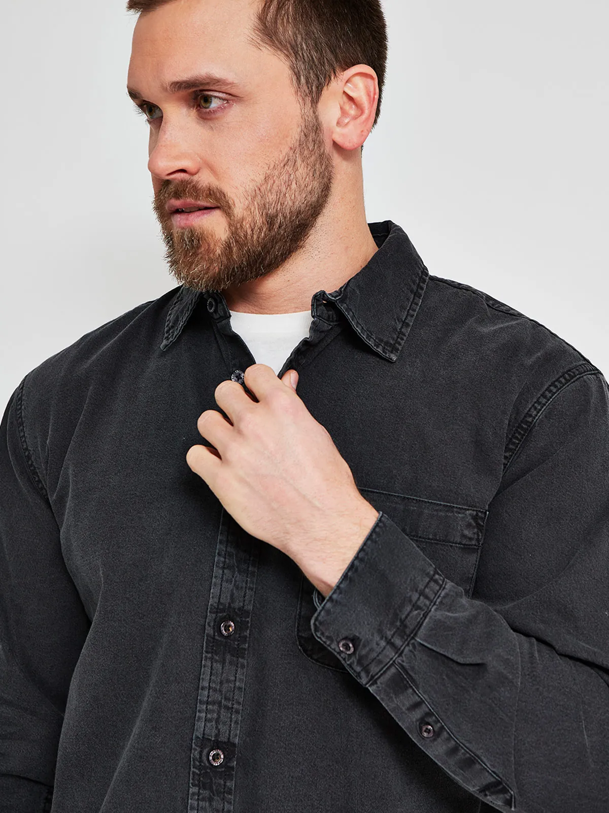 CAMISA MANGA LARGA ALGODÓN HOMBRE BARBADOS - 3