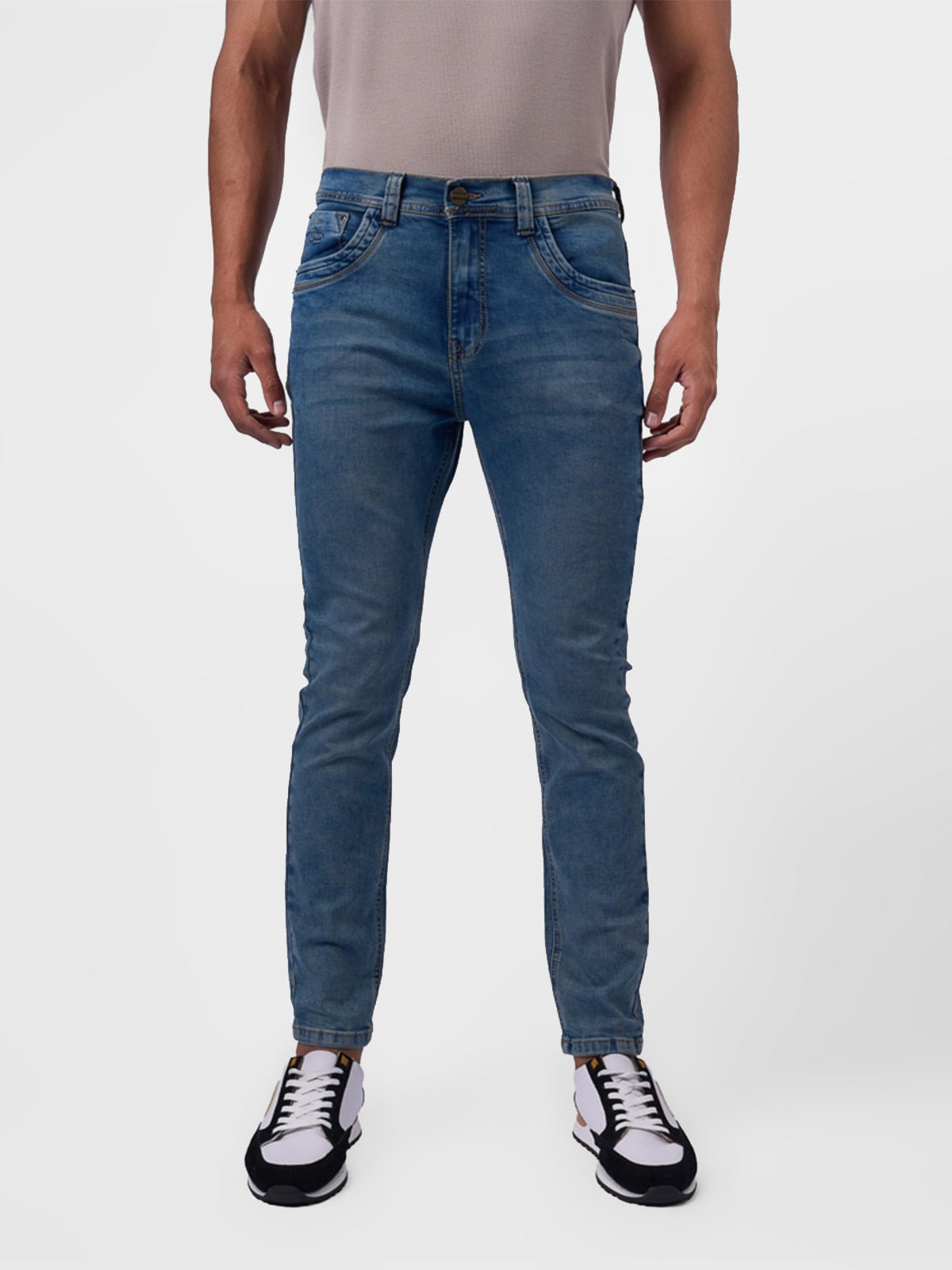 JEANS ALGODÓN SKINNY HOMBRE BRONCO HARVEST - 1