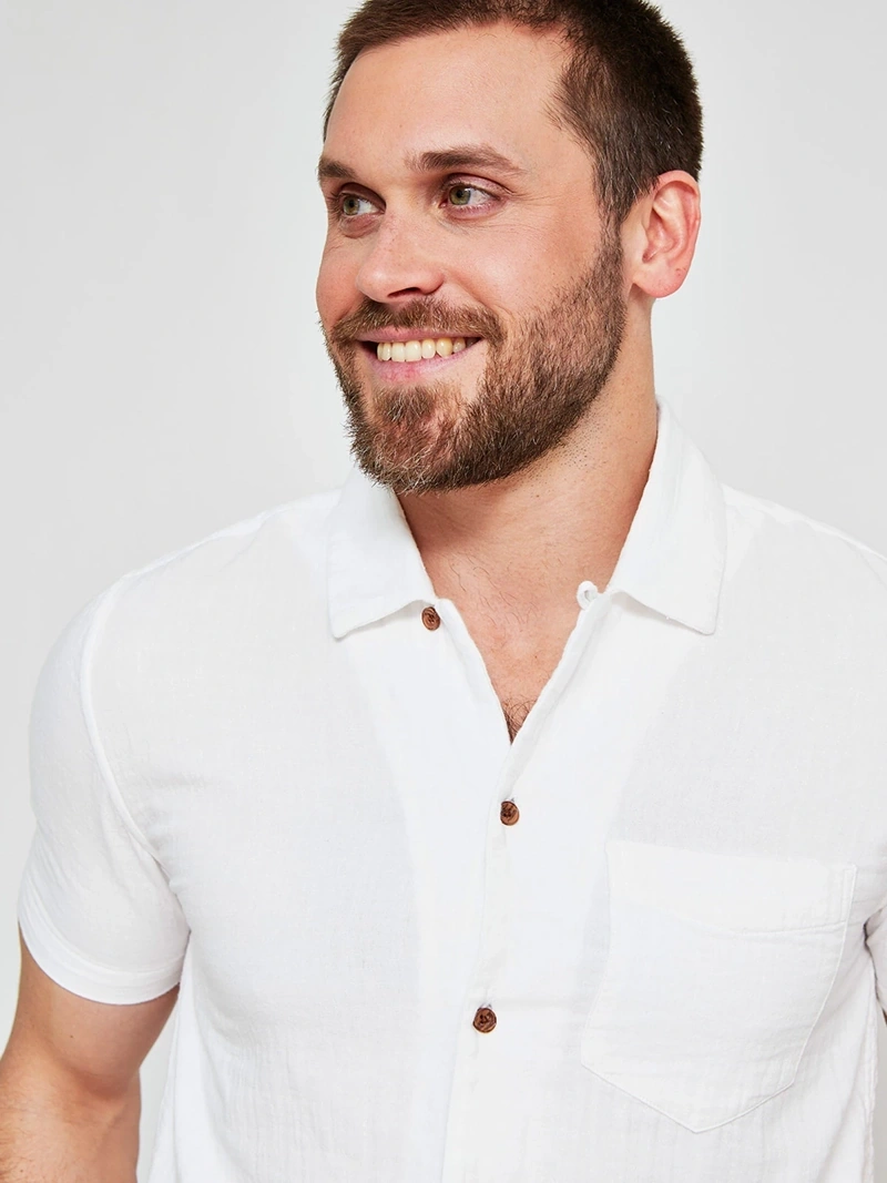 CAMISA MANGA CORTA ALGODÓN HOMBRE AERO - 3