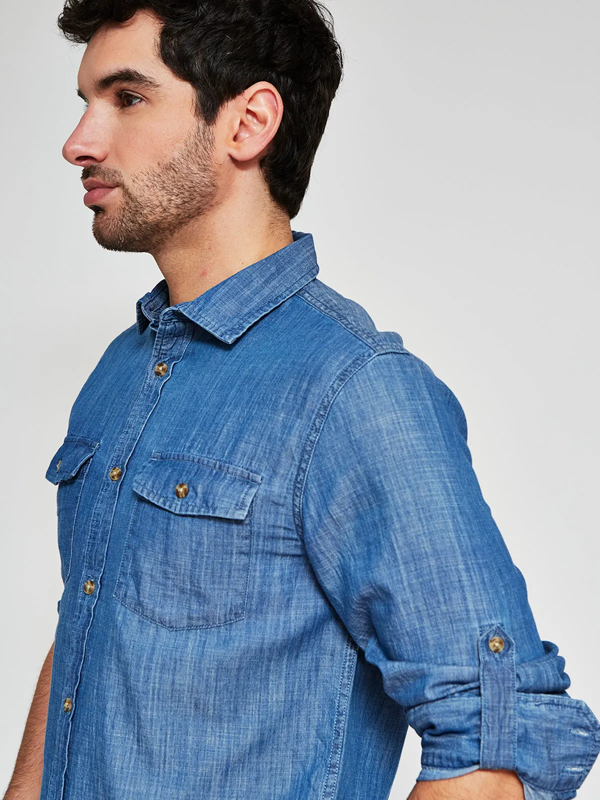CAMISA MANGA LARGA ALGODÓN HOMBRE ROBERT LEWIS - 3