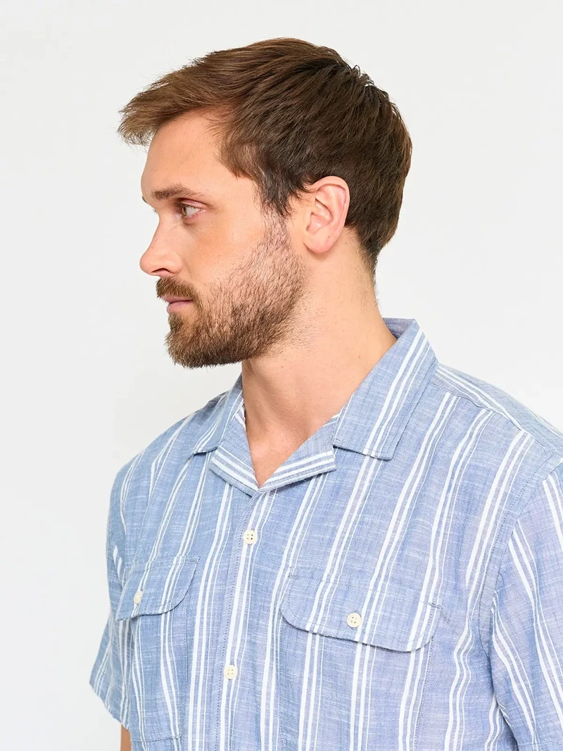 CAMISA MANGA CORTA ALGODÓN HOMBRE ROBERT LEWIS - 3