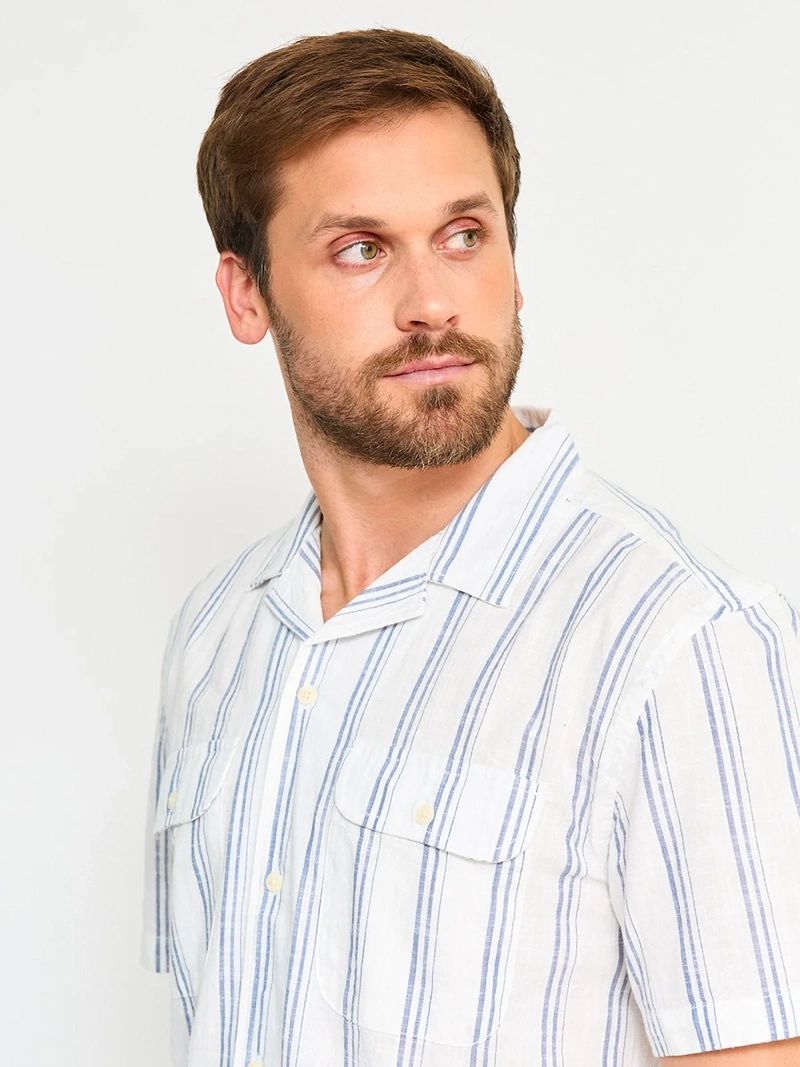 CAMISA MANGA CORTA ALGODÓN HOMBRE ROBERT LEWIS - 3