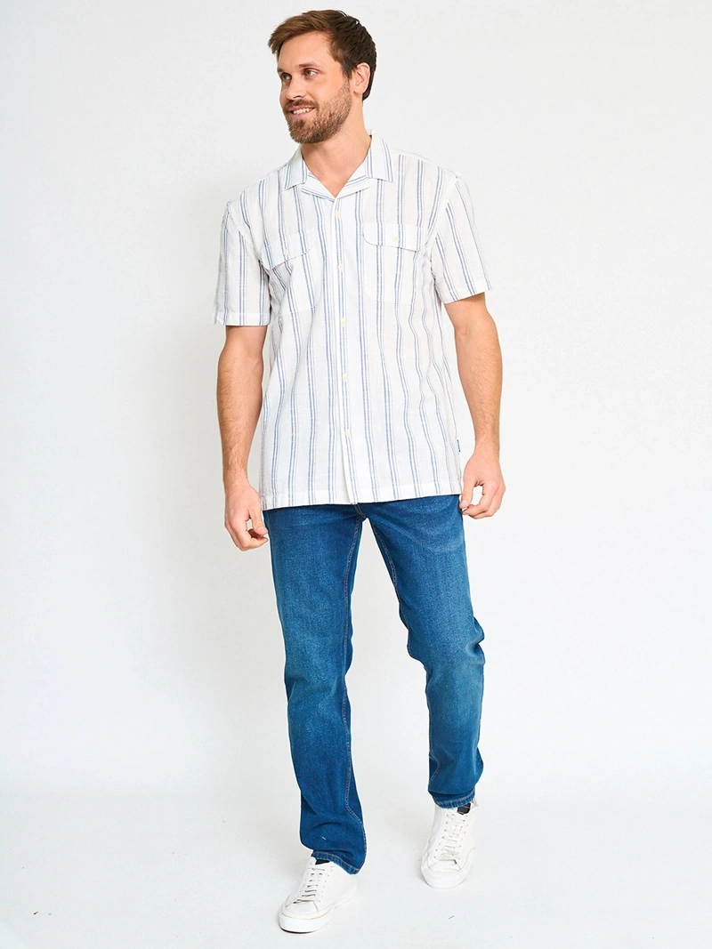 CAMISA MANGA CORTA ALGODÓN HOMBRE ROBERT LEWIS - 4