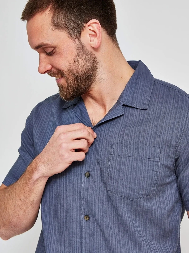 CAMISA MANGA CORTA ALGODÓN HOMBRE BARBADOS - 3